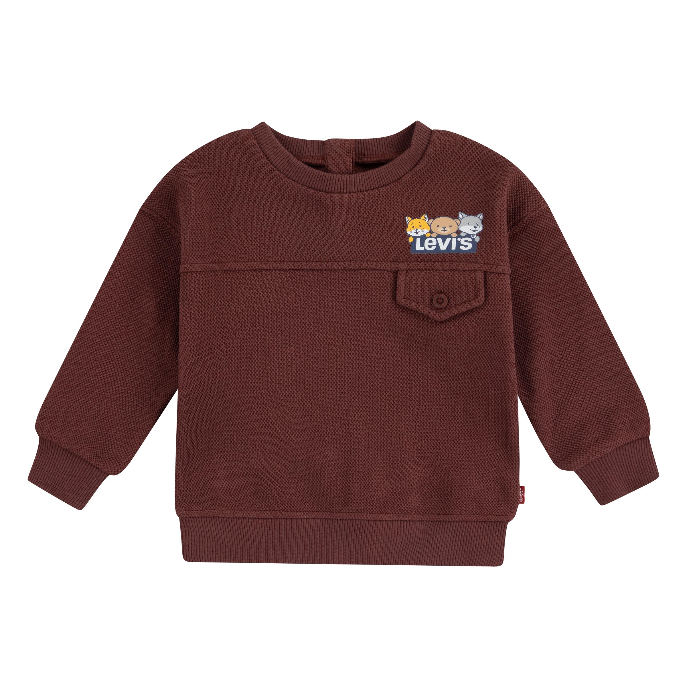 Levi's® Kids Sweatshirt »LVB CHARACTER POCKET CREW«, mit Struktur