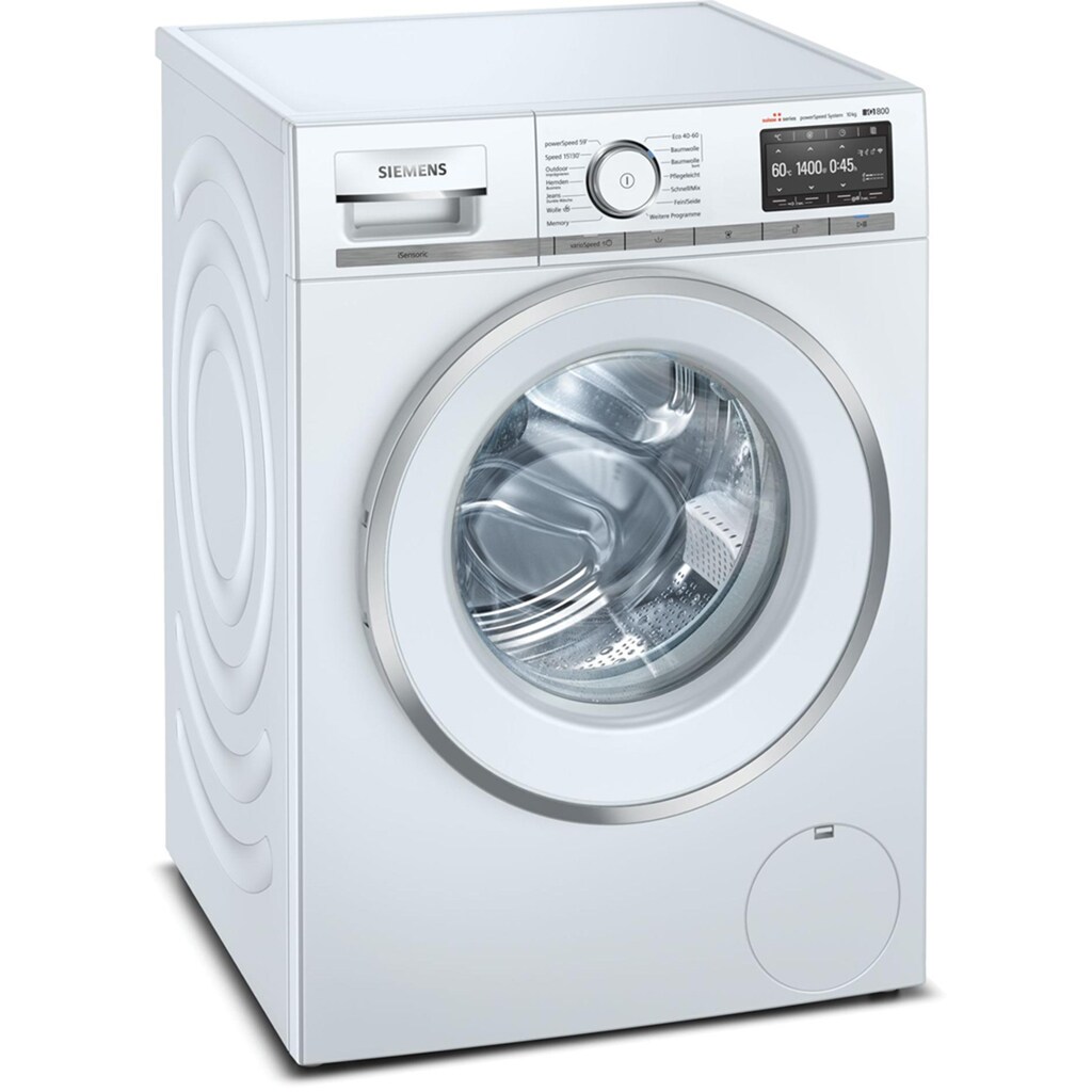 SIEMENS Waschmaschine, iQ800, 10 kg, 1400 U/min