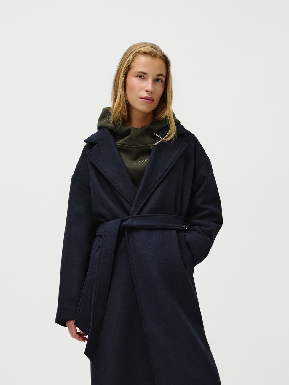 LeGer Langmantel "Betty, LeGer by Lena Gercke" Regular fit mit V-Ausschnitt