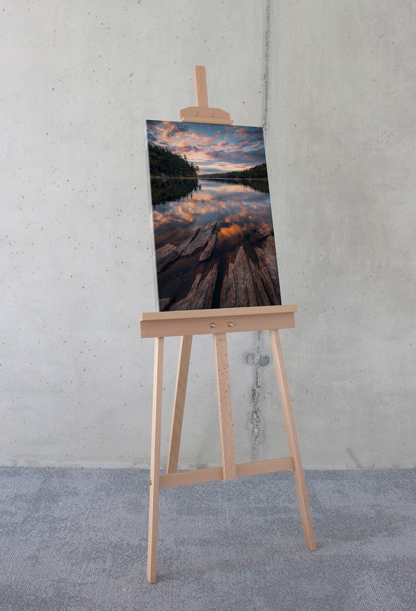 Komar Leinwandbild »Swedish Structures - Grösse 40 x 60 cm«, Baum-Blätter-Natur-Berge-Blumen-Foto-Jahreszeiten-Landschaft-Meer-Strand-Palmen, (Packung, 1 St.), Keilrahmenbild mi Echtholzrahmen