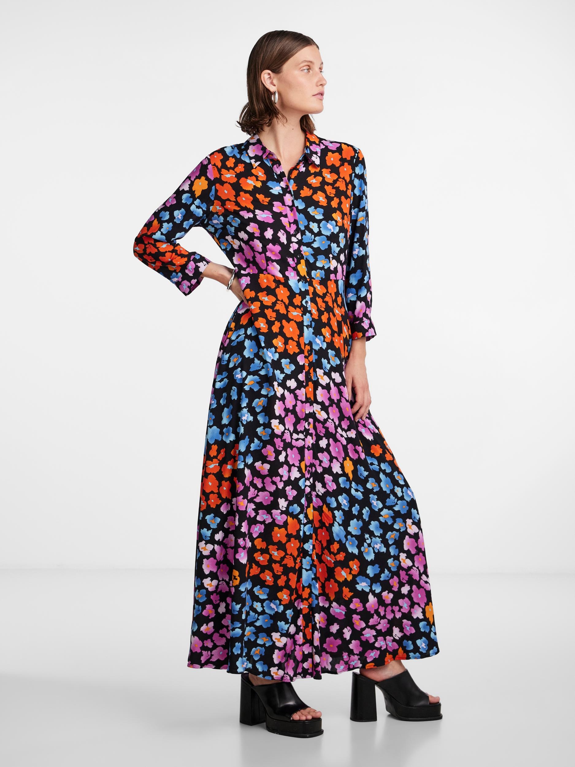 DRESS«, Jelmoli-Versand Y.A.S Schweiz bei online 3/4 Hemdblusenkleid shoppen mit SHIRT »YASSAVANNA LONG Ärmel