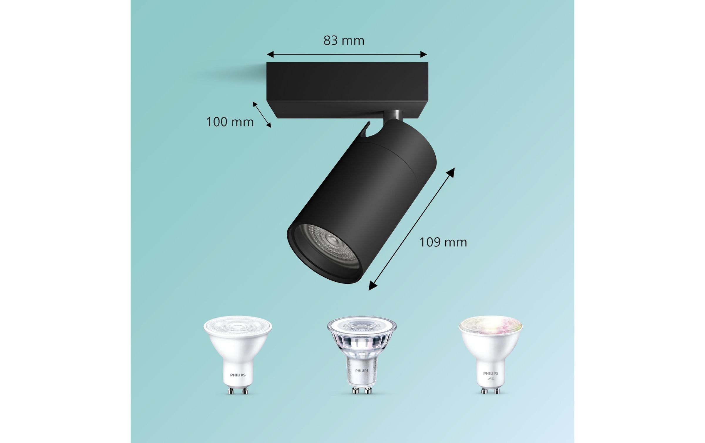 Philips LED Deckenspot »Idris GU10, IP44 ohne Leuchtmittel«, 1 flammig