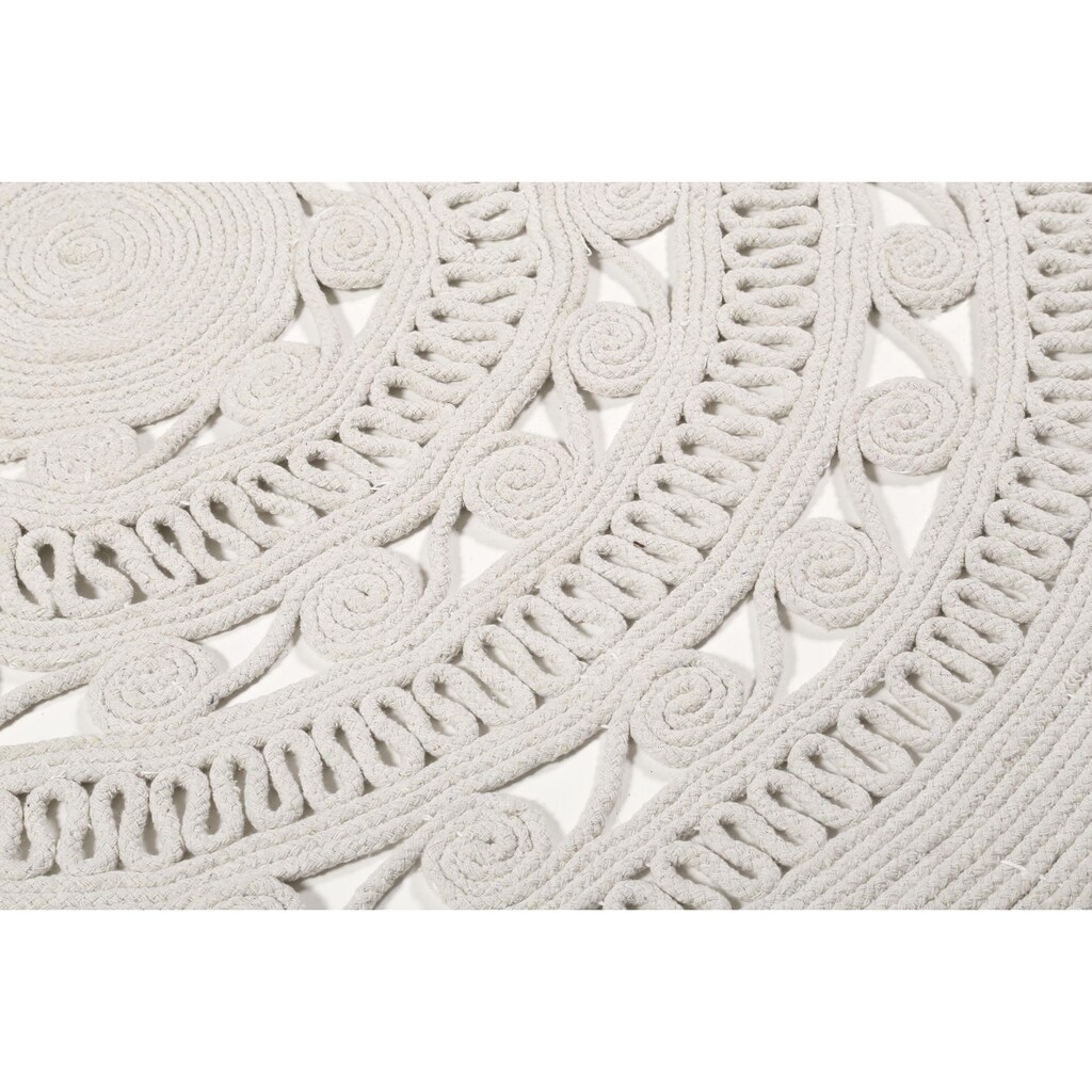 Esprit Teppich »Crochet Style«, rund, Wohnzimmer