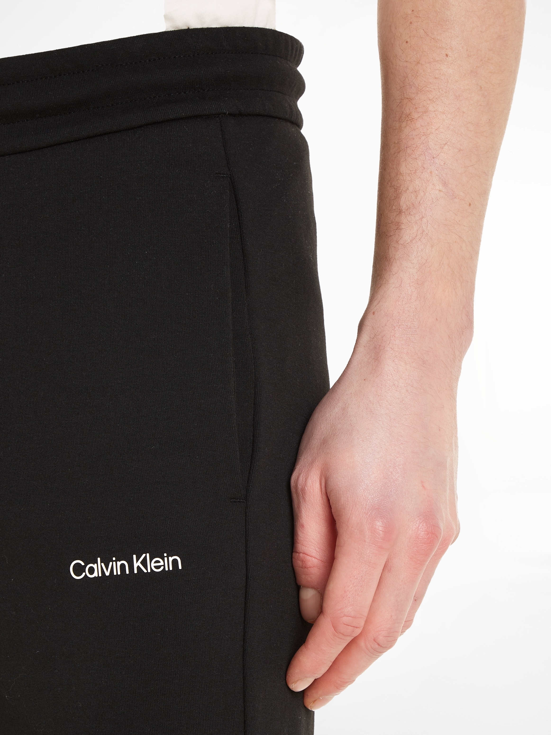 Calvin Klein Sweathose »MICRO LOGO JOGGER«, mit kontrastfarbenem Saum am Bein