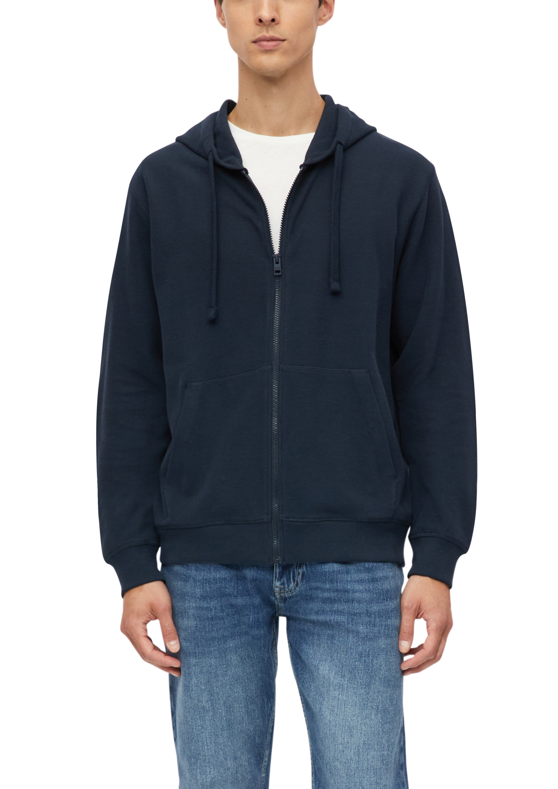 s.Oliver Kapuzensweatshirt, in feiner Strick-Optik