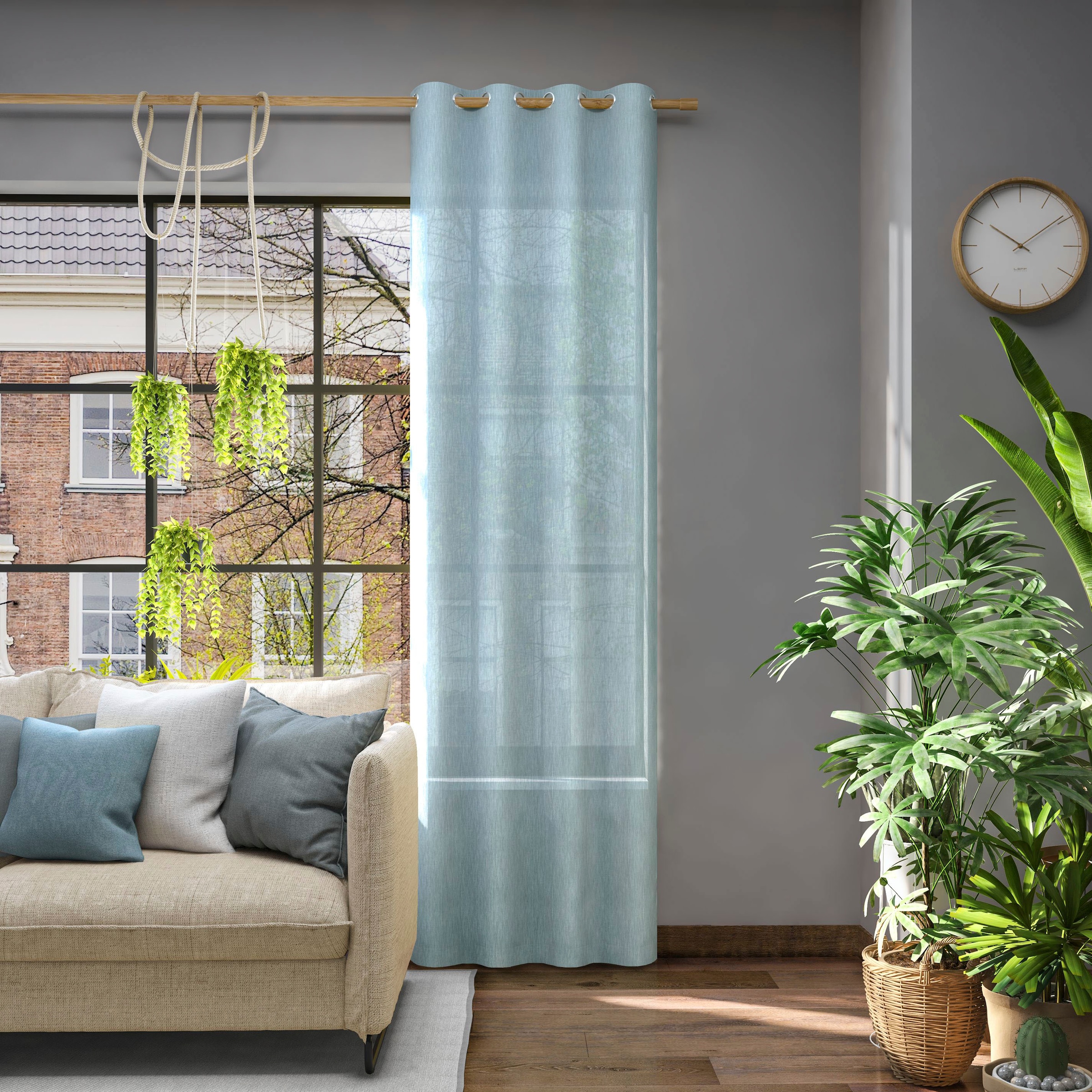 Neutex for you Vorhang "Libre-ECO" Ösen 1 Stk. tlg. Breite 142 cm, nach Mass