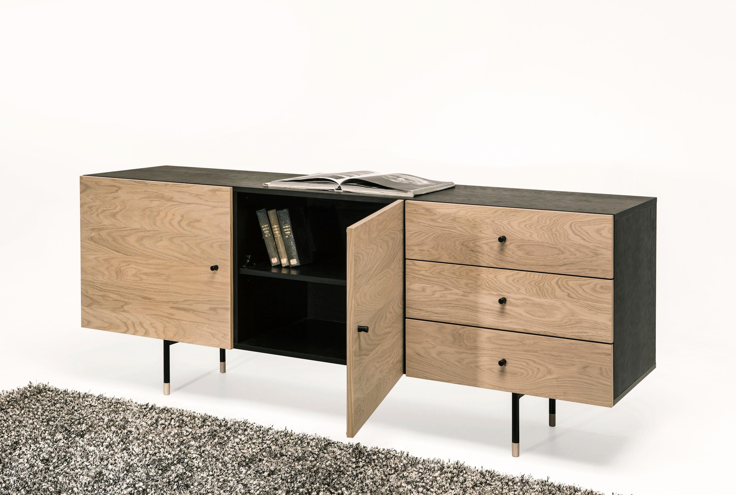 Woodman Sideboard »Jugend Kommode«, mit Soft-Close-Funktion, Breite 180 cm, FSC®