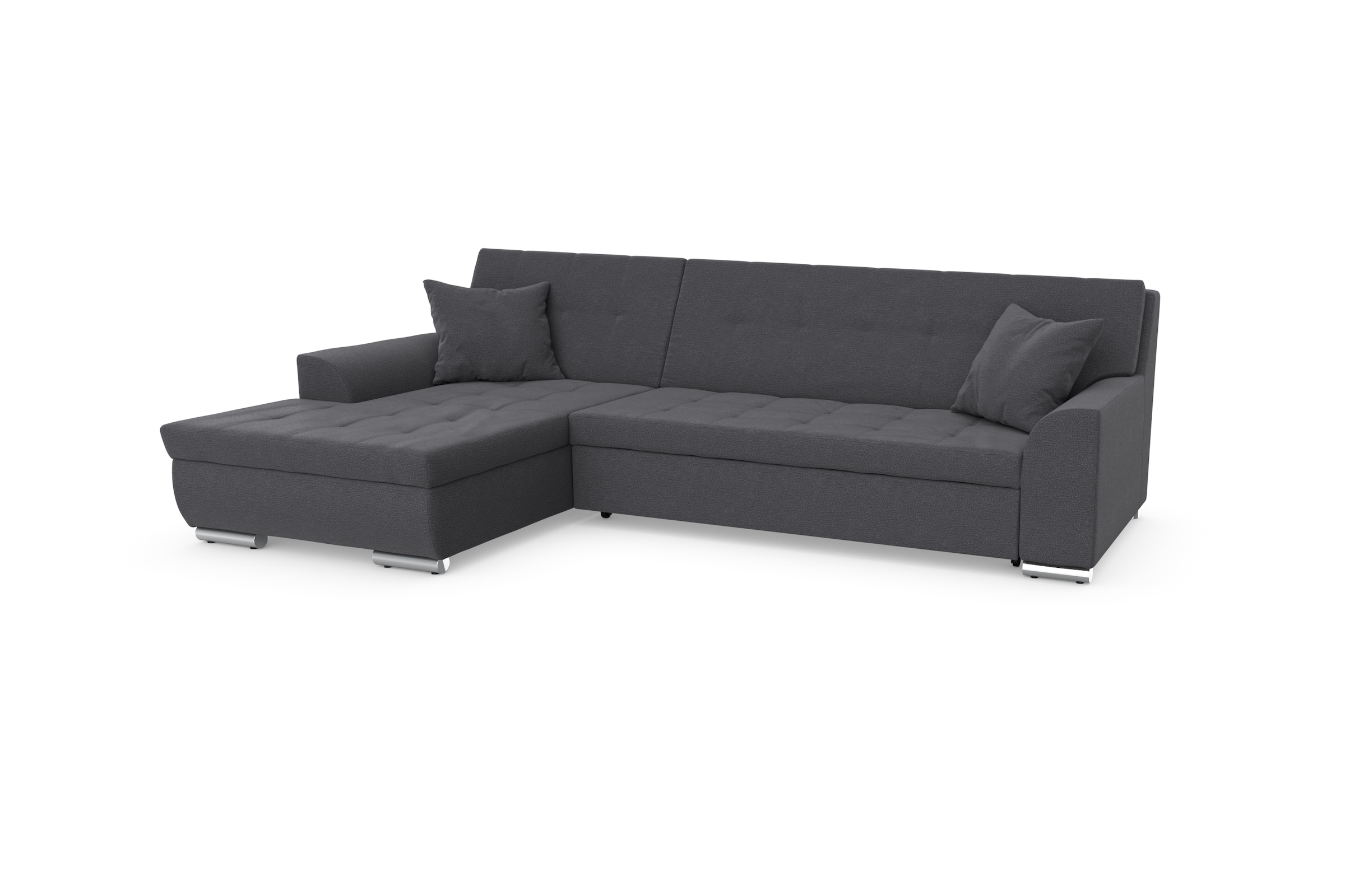 DOMO collection Ecksofa Treviso, wahlweise mit Bettfunktion, incl. Zierkissen