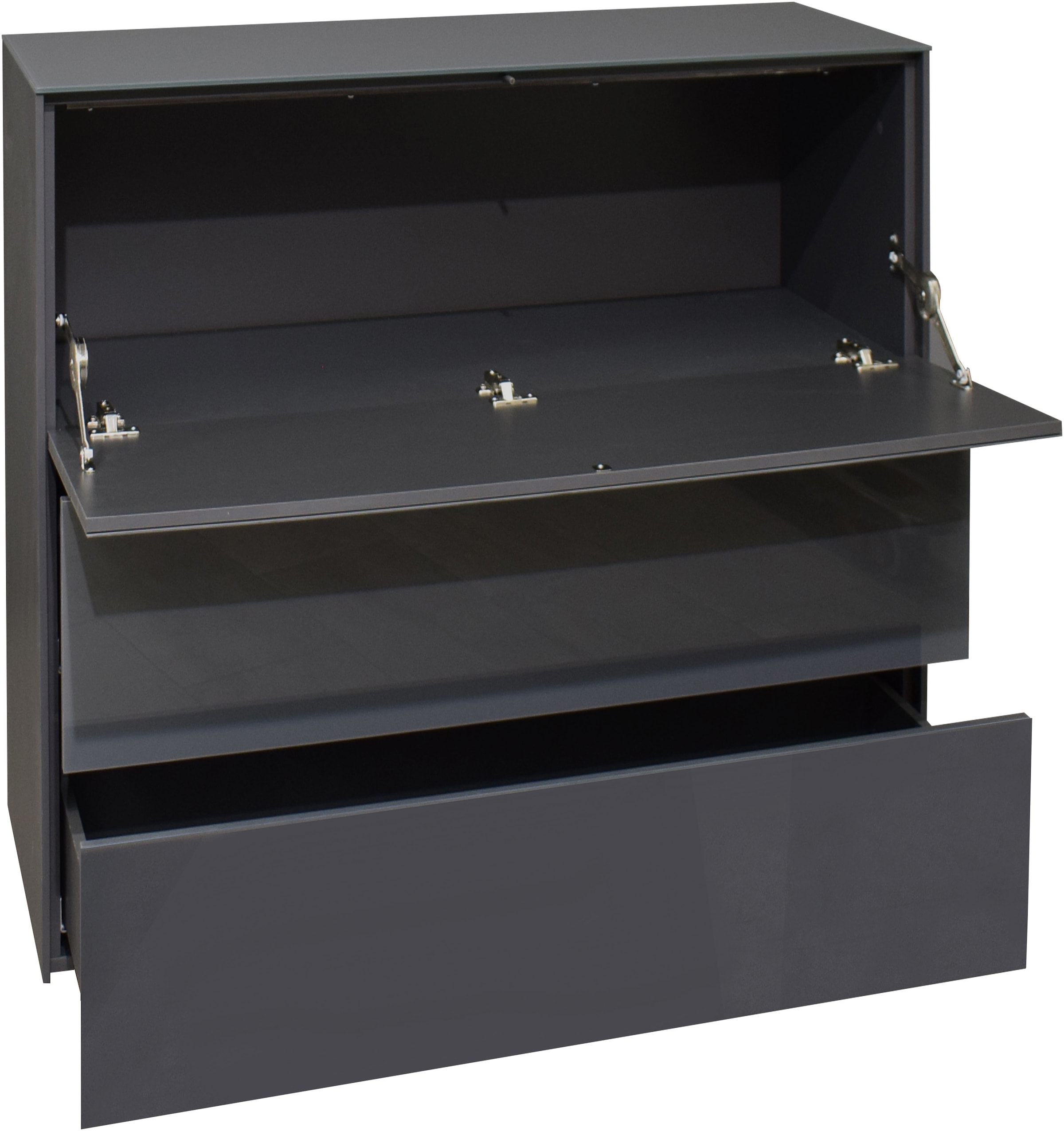 Mäusbacher Kommode »Imola TOPSELLER!«, (OTTOs Choice), Mäusbacher Kommode mit Glasfront und Glasoberplatte