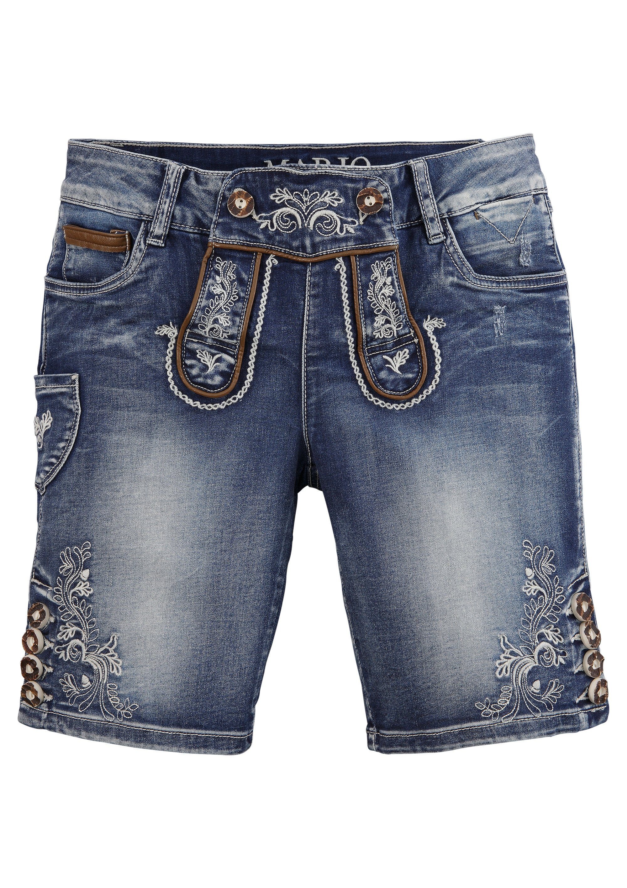 MarJo Trachtenbermudas, Damen, im Lederhosenstil kaufen