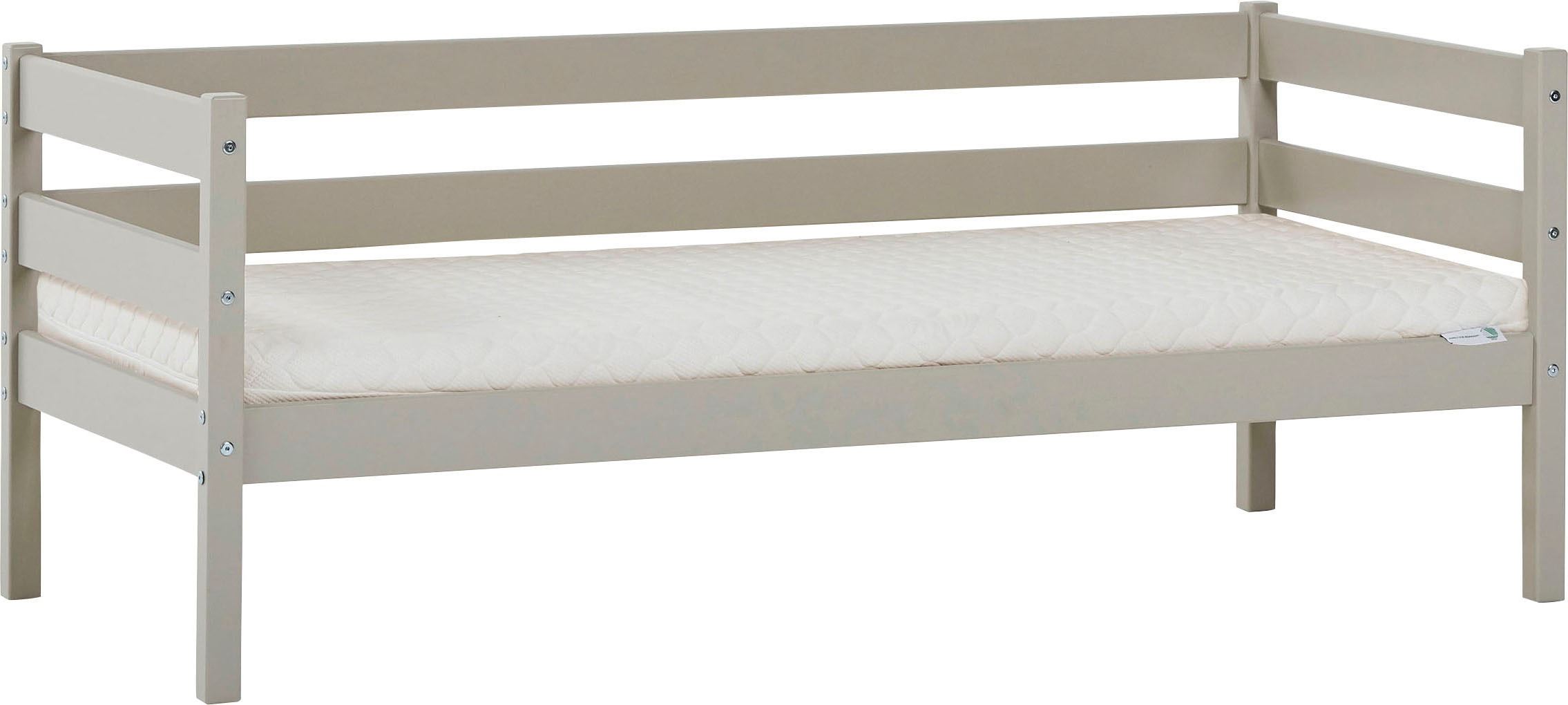 Hoppekids Einzelbett »ECO Comfort Kinderbett, Kiefer Massivholz, Jugendbett inkl. Rollrost«, 70x160 cm, wahlweise in verschieden Farben/ Matratze/ Absturzsicherung