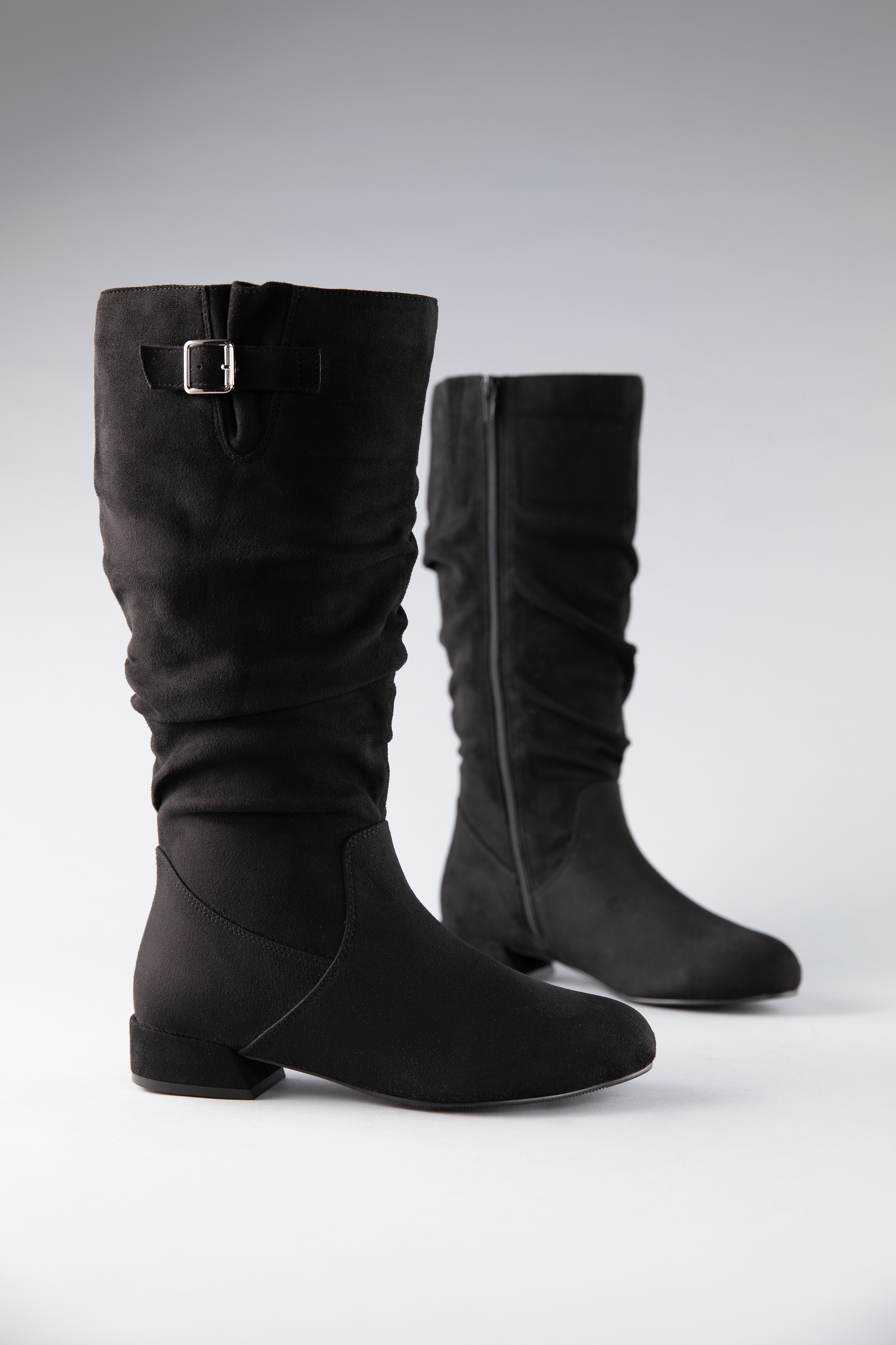 Stiefel, mit gerafftem slouchy-Schaft - NEUE KOLLEKTION