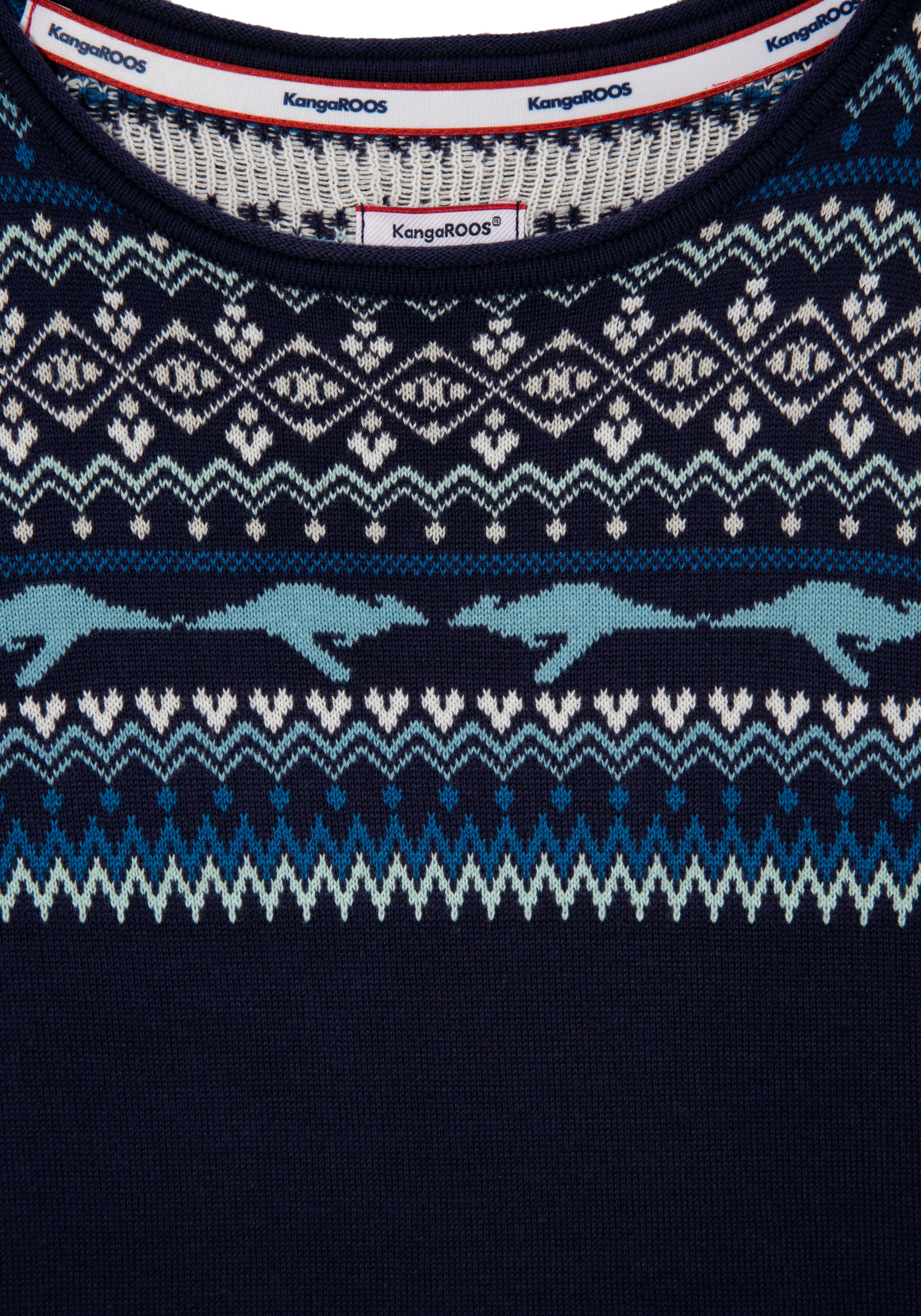 KangaROOS Norwegerpullover, im winterlichen Design