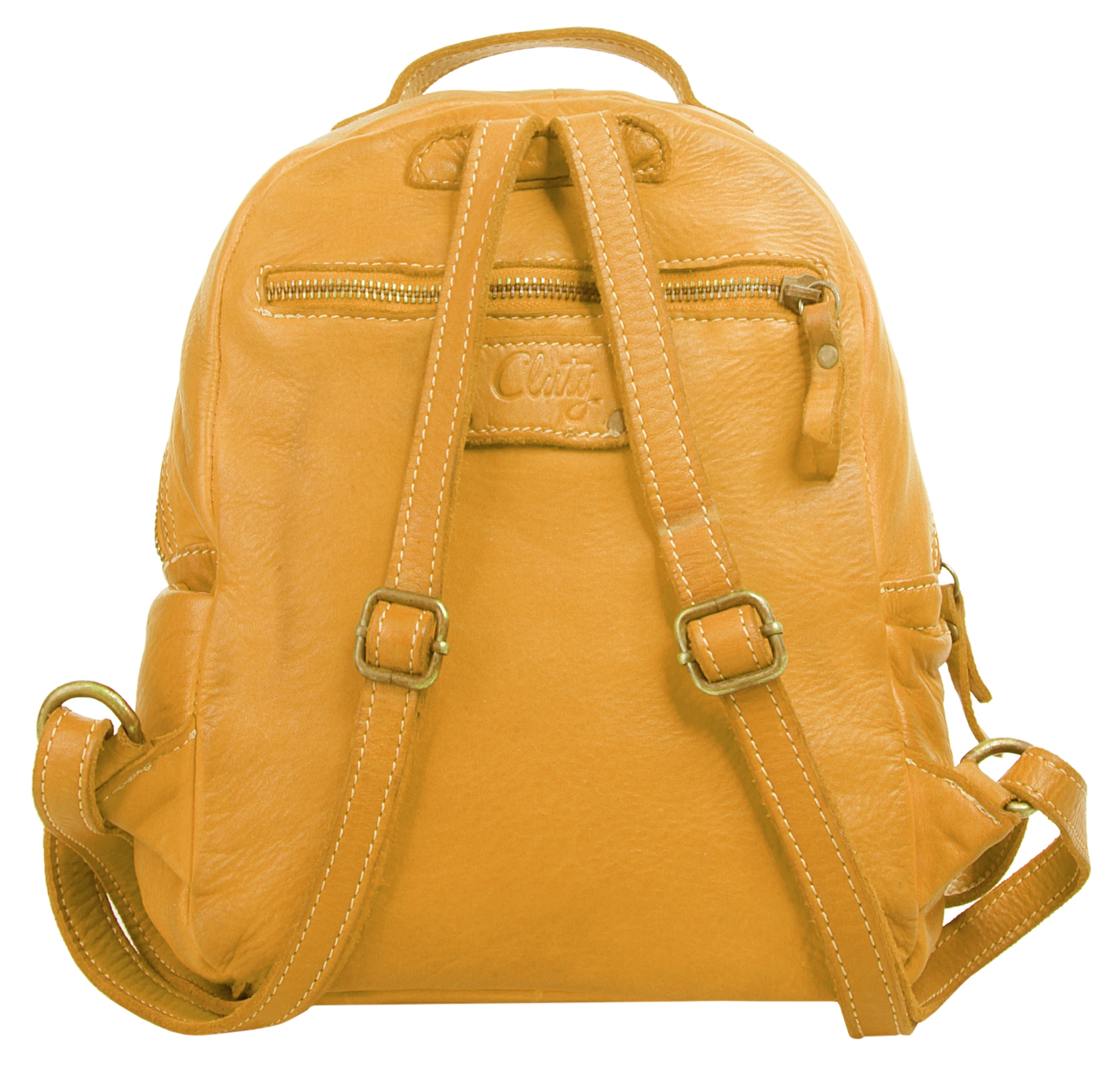 Cluty Cityrucksack, echt Leder, Made in Italy