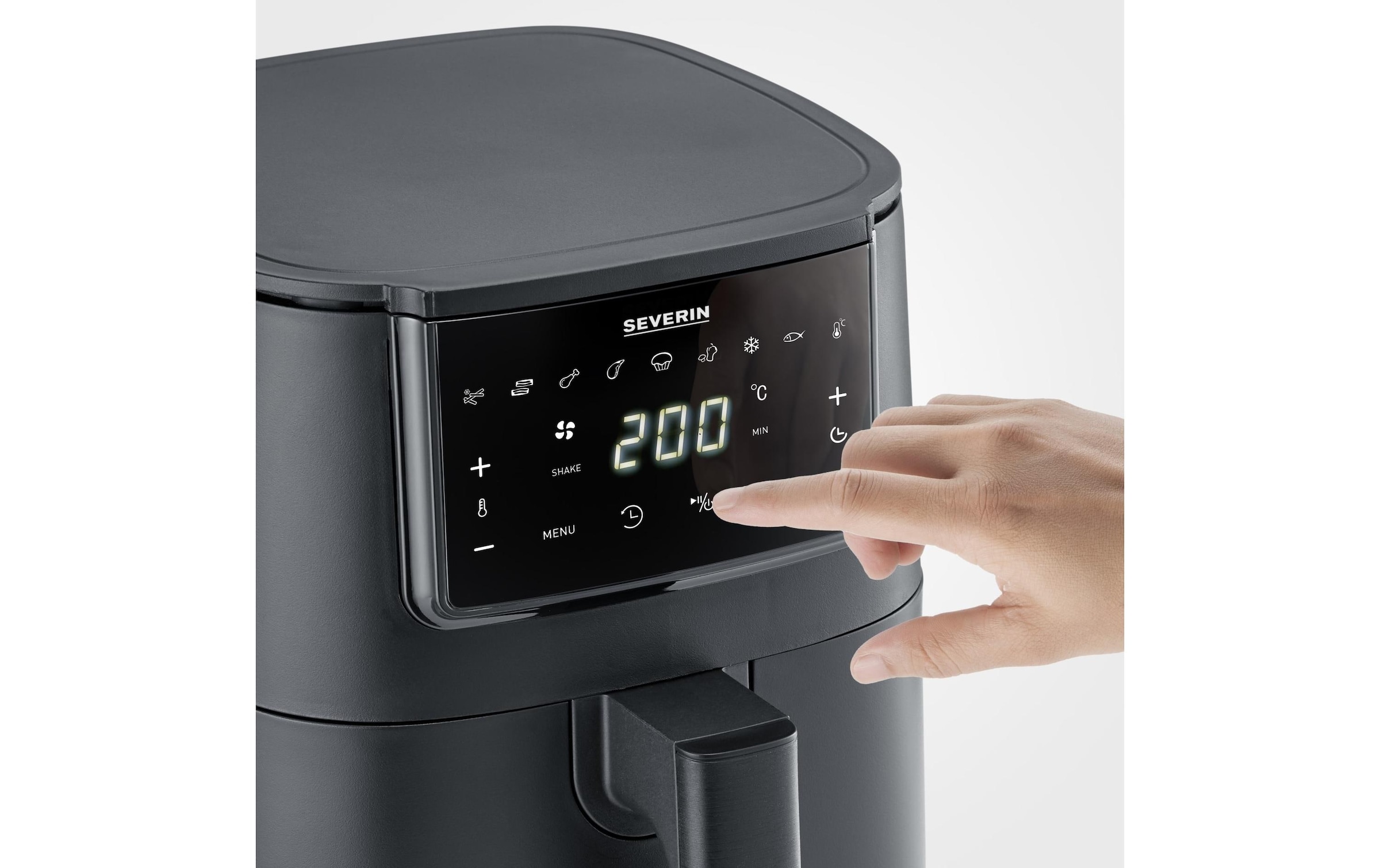Severin Heissluftfritteuse »Black Line Single FR 2461 4 l«, 1300 W
