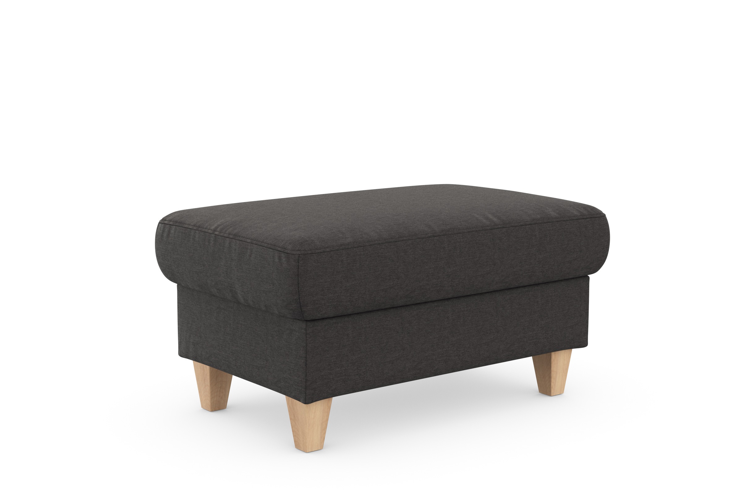sit&more Stauraumhocker »Farö«, mit Stauraum und Federkern und naturfarbenen Füssen