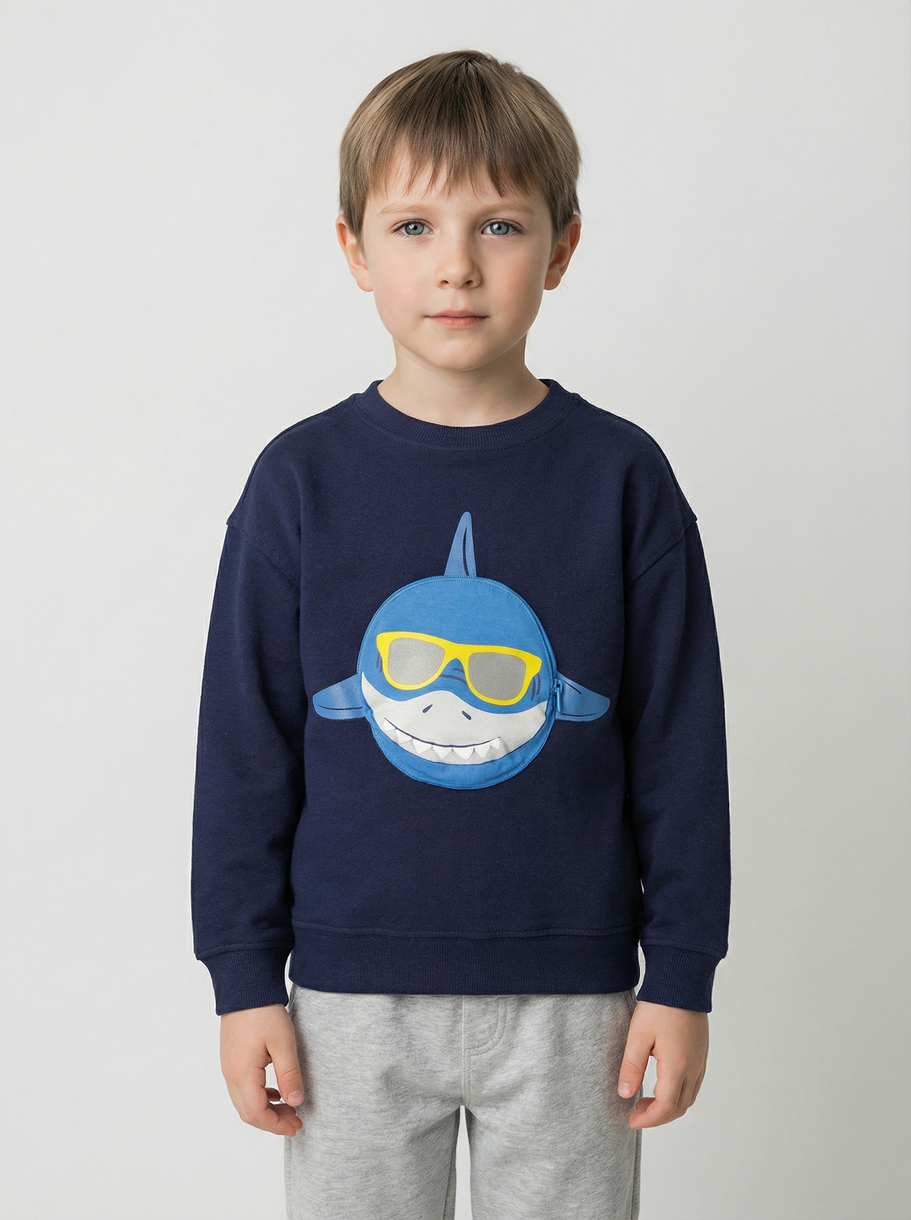 Blue Seven Sweatshirt, mit cooler aufgesetzter Tasche