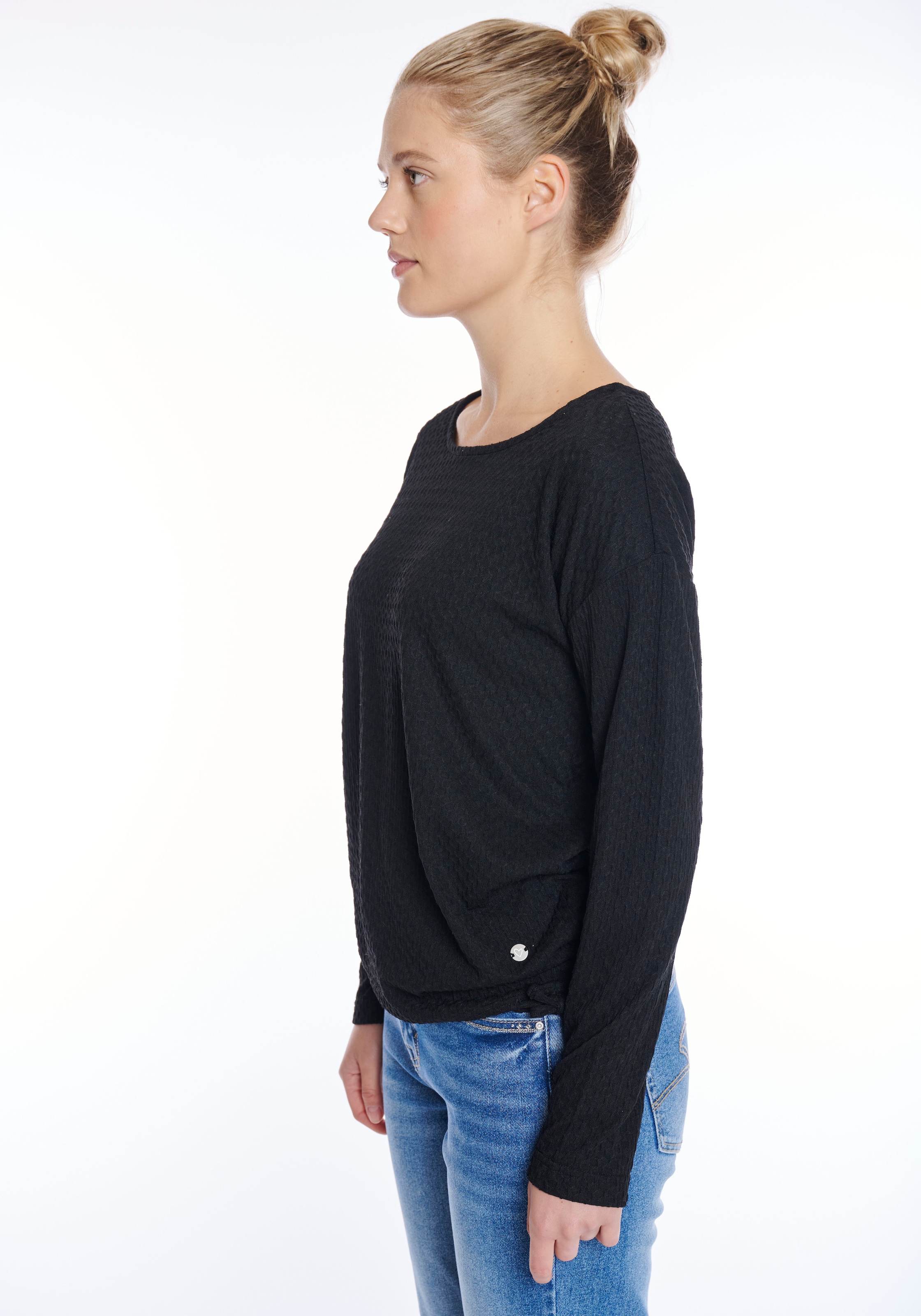 ZABAIONE Langarmshirt »Do44natella«, aus Strukturware