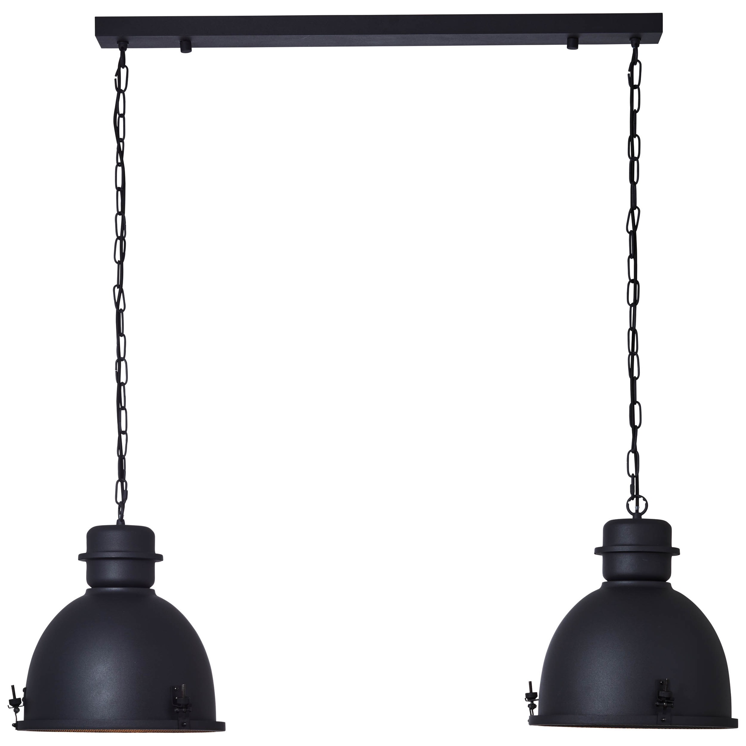 Brilliant Pendelleuchte »Kiki«, 2 flammig, Leuchtmittel E27 ohne Leuchtmittel, Hängelampe 2flg schwarz korund