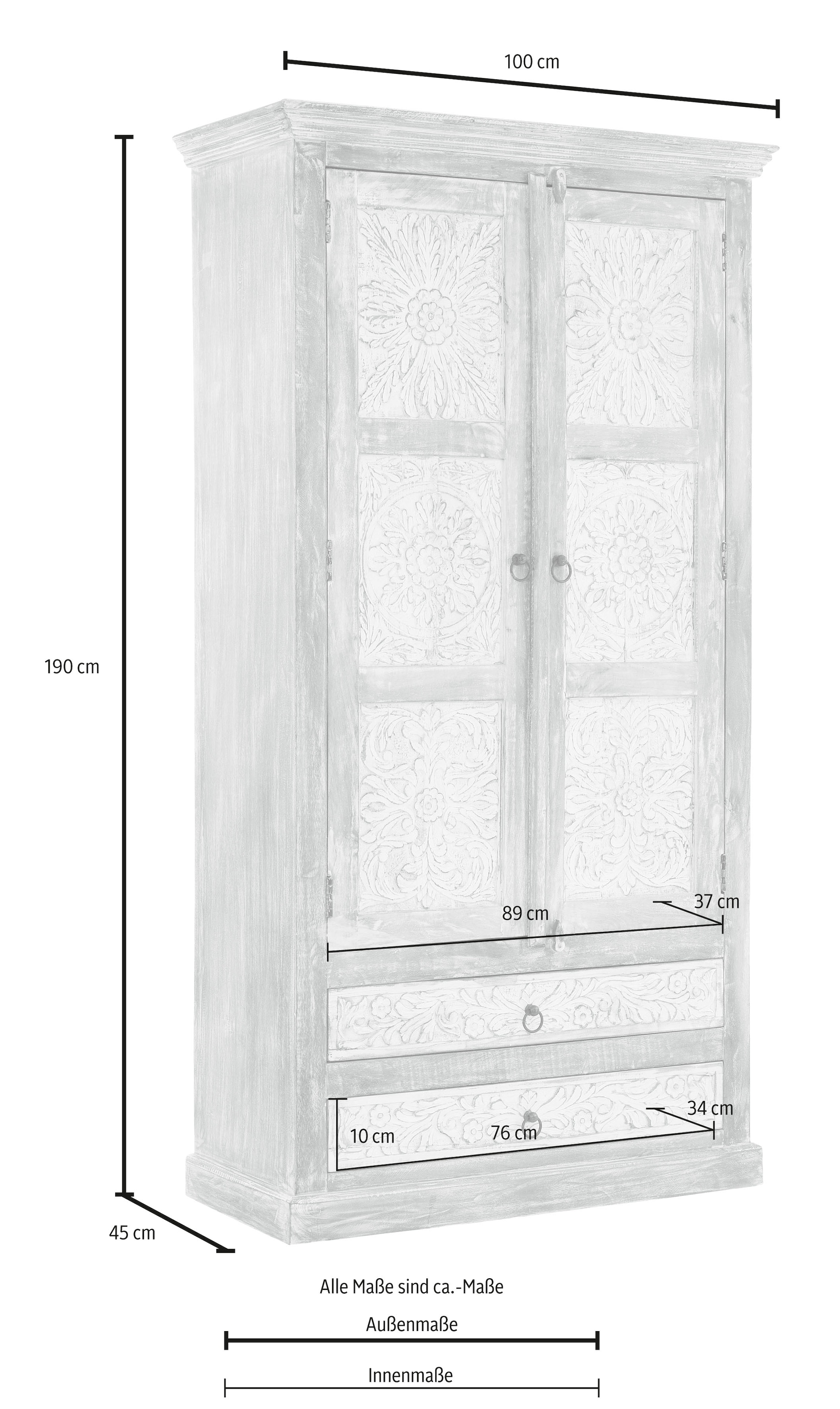 Home affaire Stauraumschrank »Malati«, Breite 105 online | Jelmoli-Versand cm bestellen