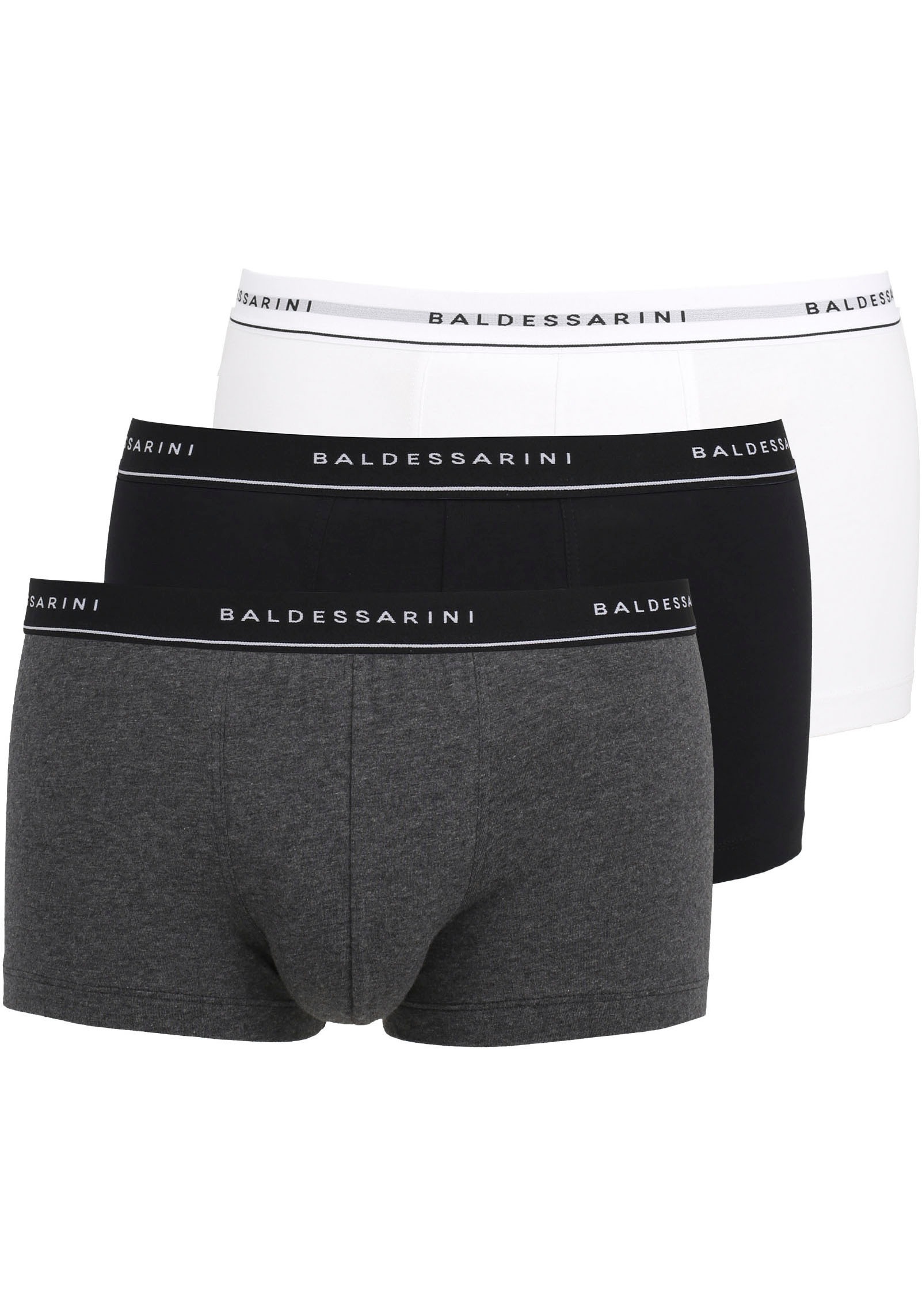 BALDESSARINI Boxer »Monaco« 3er-Pack, Breiter Bund, eng, elastisch, basic, atmungsaktiv, Baumwollmix