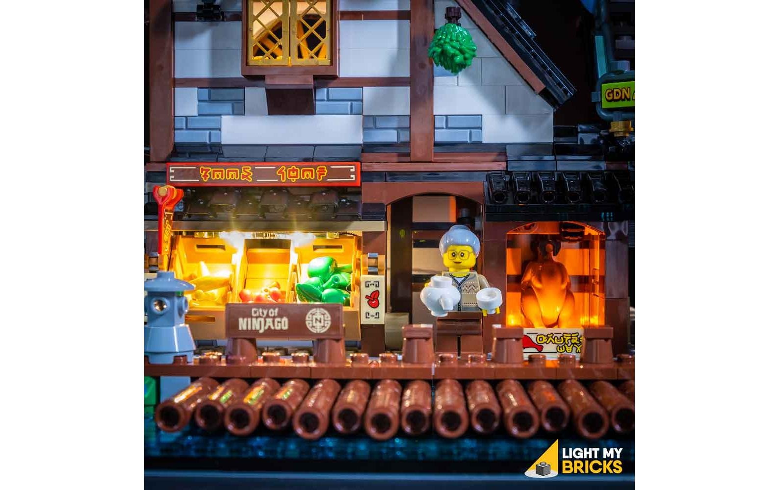 Konstruktionsspielsteine »LEGO Ninjago City Docks #70657 Light Kit«, (59 St.)