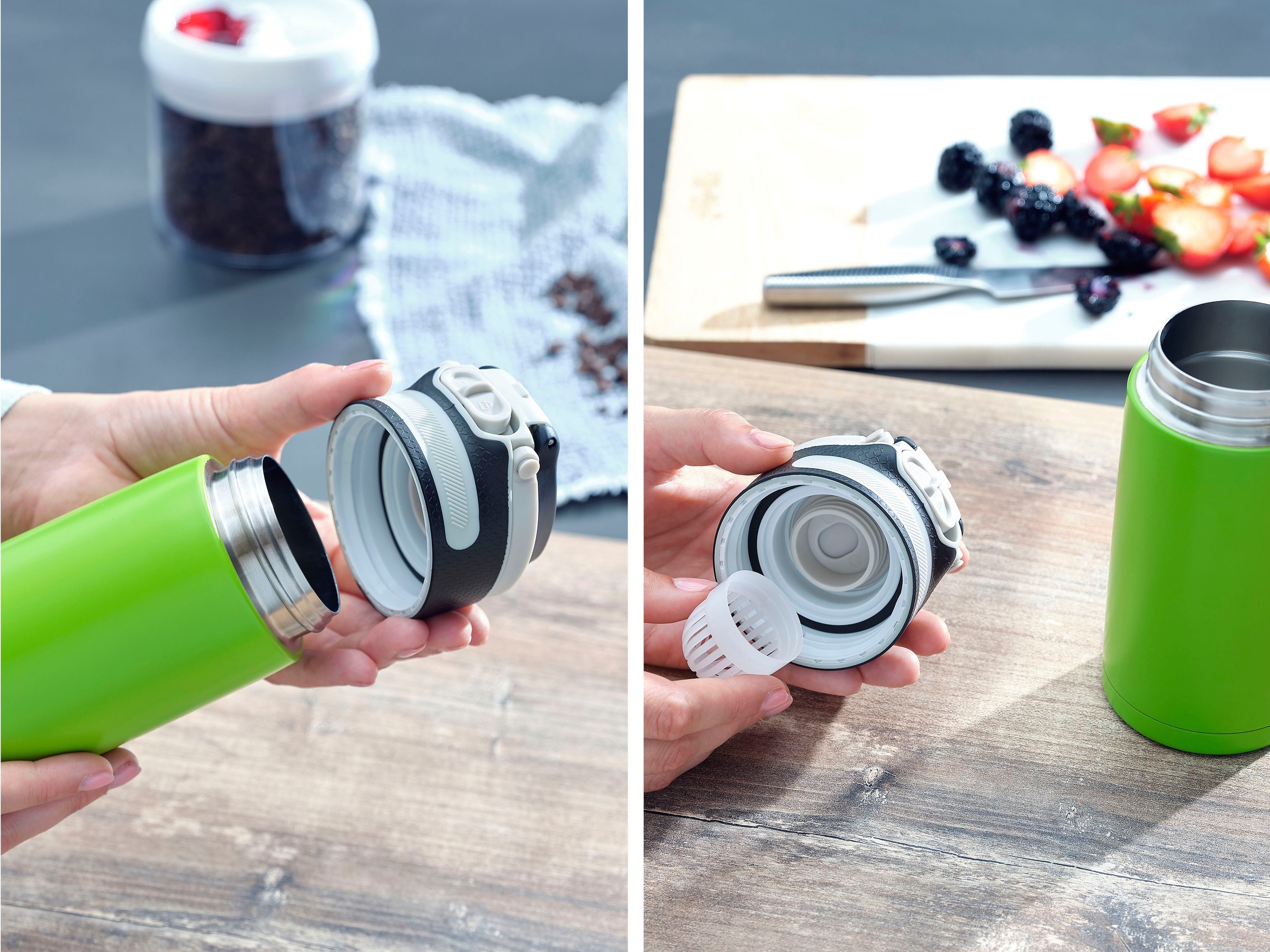 Leifheit Thermoflasche »Flip«, 350 ml