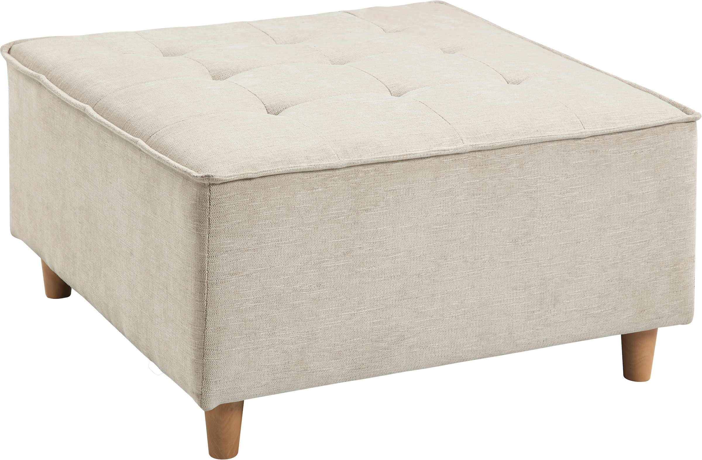 RAUM.ID Hocker »Flexid«, (1 St.), modular erweiterbar zum Sofa, Chenille-Bezug