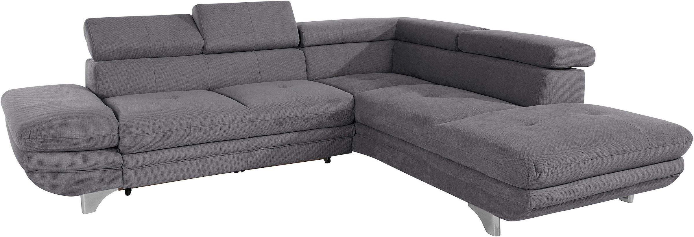 COTTA Ecksofa »Enterprise L-Form«, mit Arm- & Kopfteilverstellung, wahlweise mit Bettfunktion