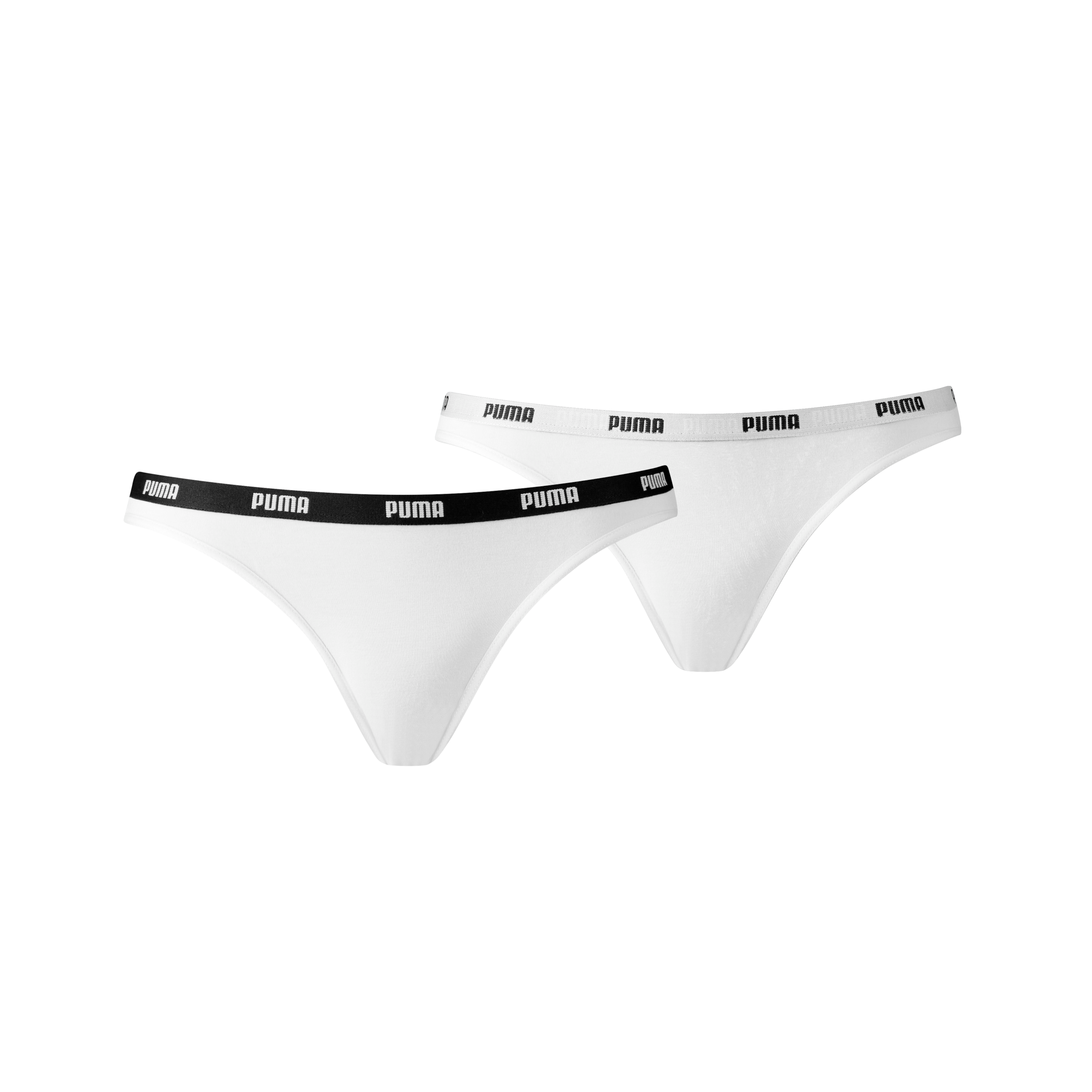 PUMA Bikinislip »PUMA WOMEN BIKINI 2P« 2er Pack, Low-Rise Design, flache Nähte, elastischer Logobund