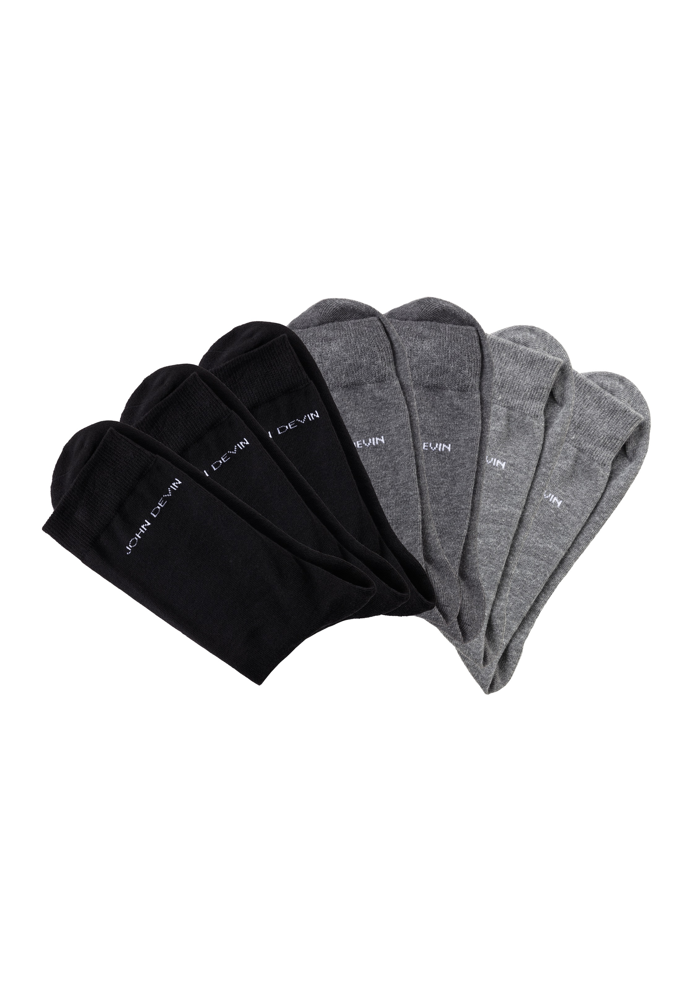 John Devin Basicsocken, (Packung, 7 Paar), für jeden Tag