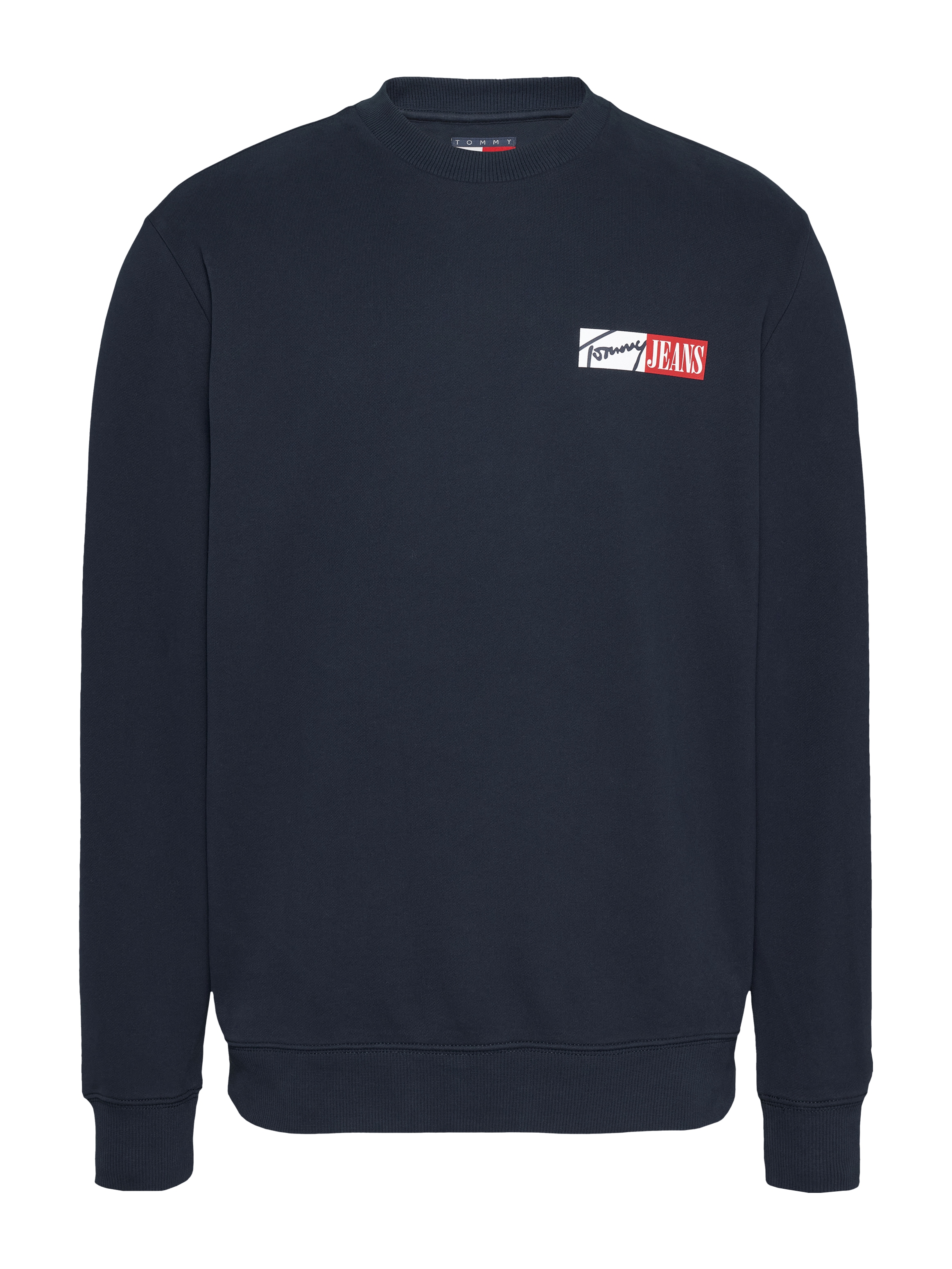 Tommy Jeans Plus Sweatshirt »TJM REG ENTRY GRAPHIC CREW EXT«, in Grossen Grössen, Logodruck