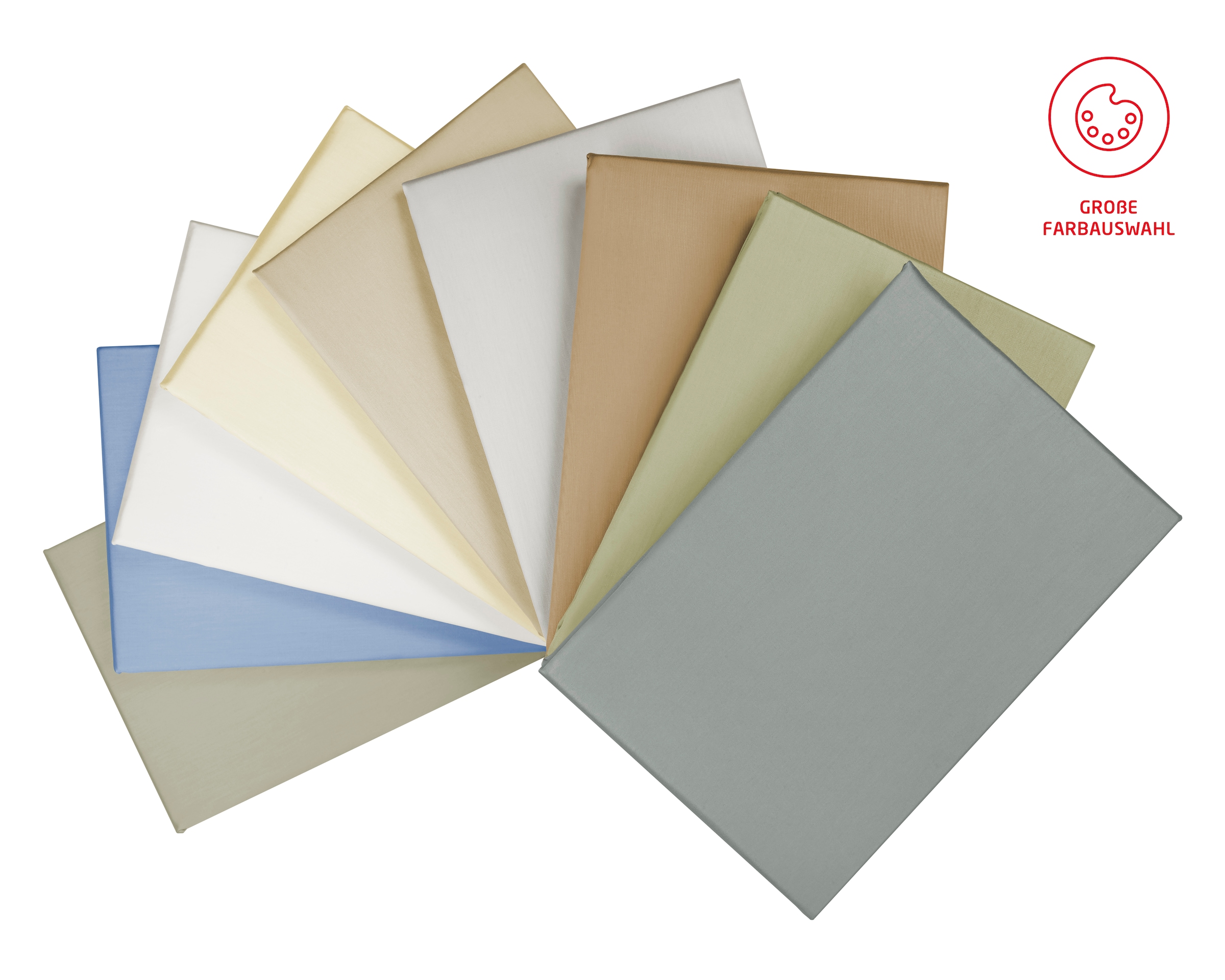fleuresse Bettwäsche »Colours in 135x200, 155x220 oder 200x200 cm«, Bettwäsche aus 100% Baumwolle, uni, mit Reissverschluss
