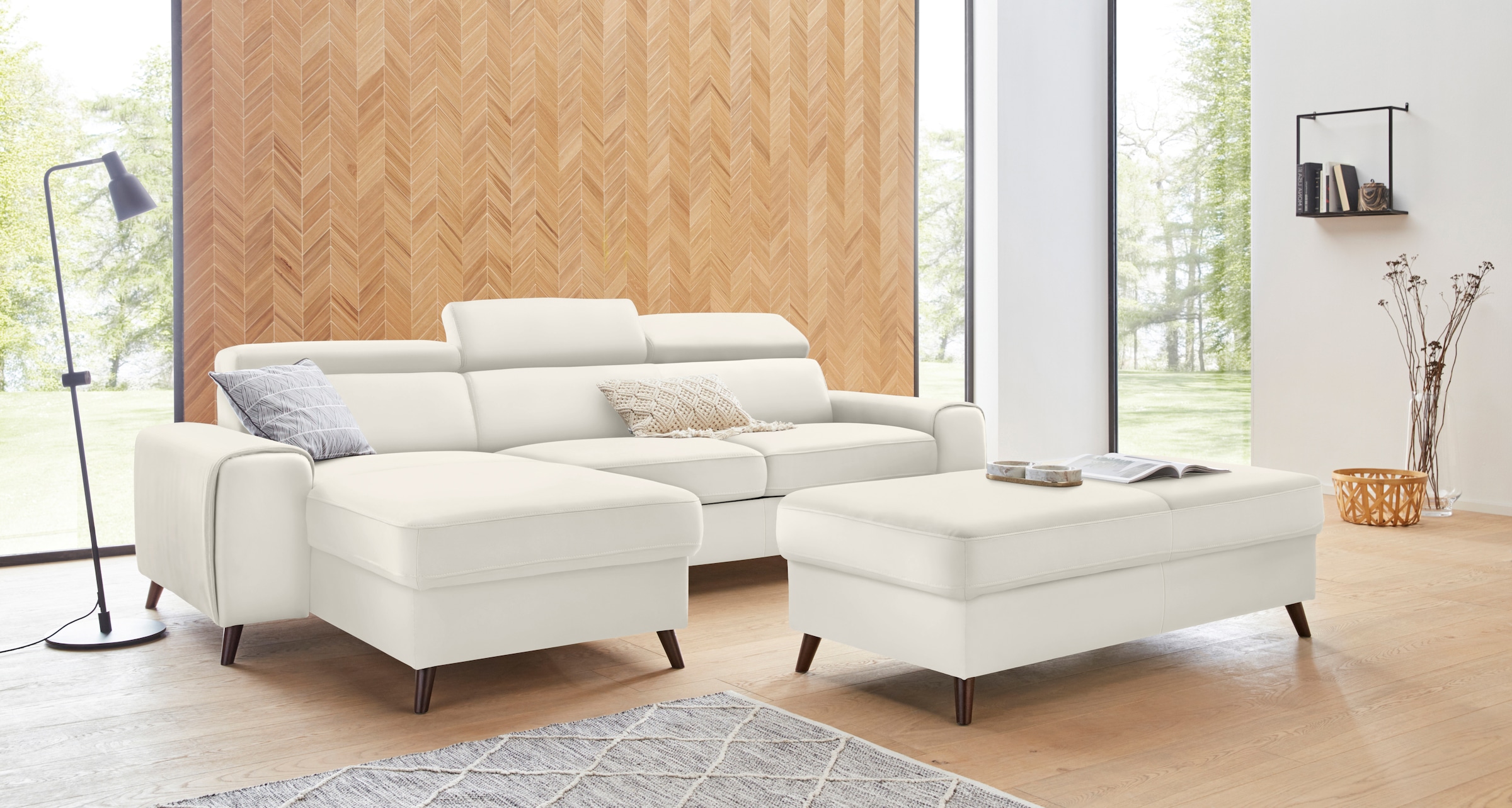 exxpo - sofa Rückenverstellung, | online bzw. Ecksofa bestellen Bettfunktion mit fashion »Forza«, Kopf- Jelmoli-Versand wahlweise inklusive