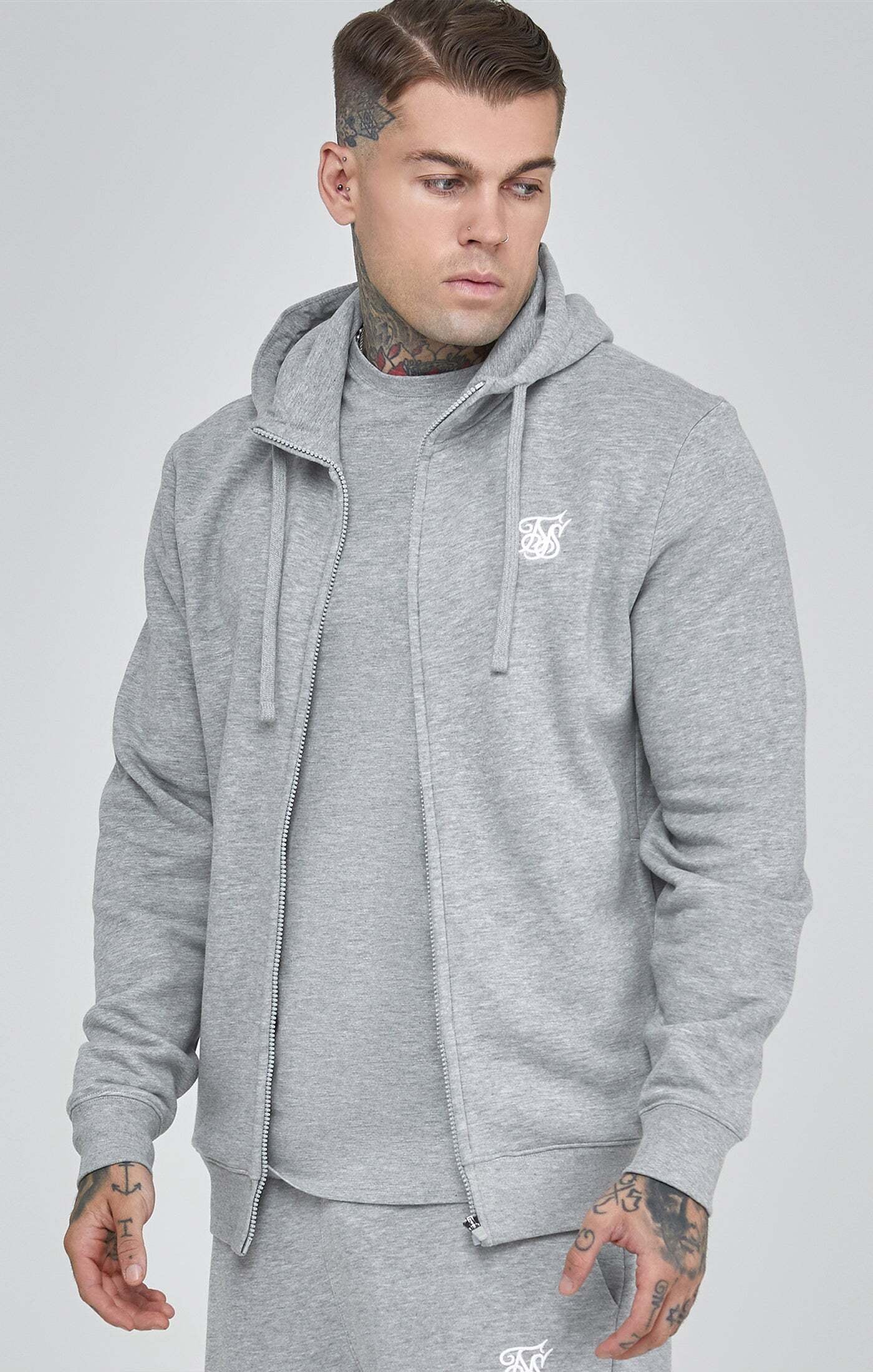 Siksilk Kapuzenpullover »Siksilk Sweatjacken Essentials Full Zip Hoodie«