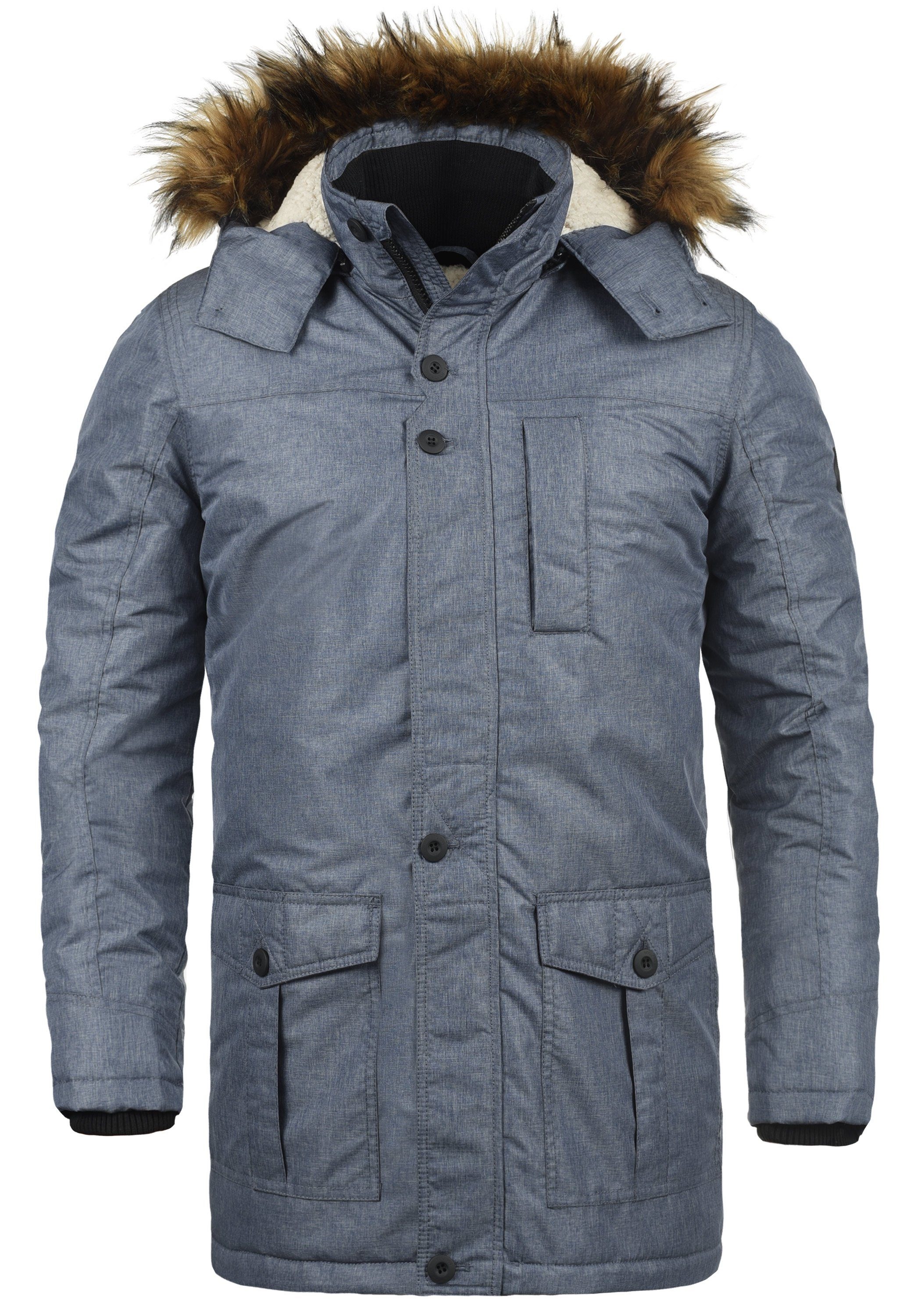 Solid Winterjacke Octavus Lange Jacke Mit Abnehmbarer Kapuze Und Kunstfellkragen Online Shoppen Jelmoli Versand