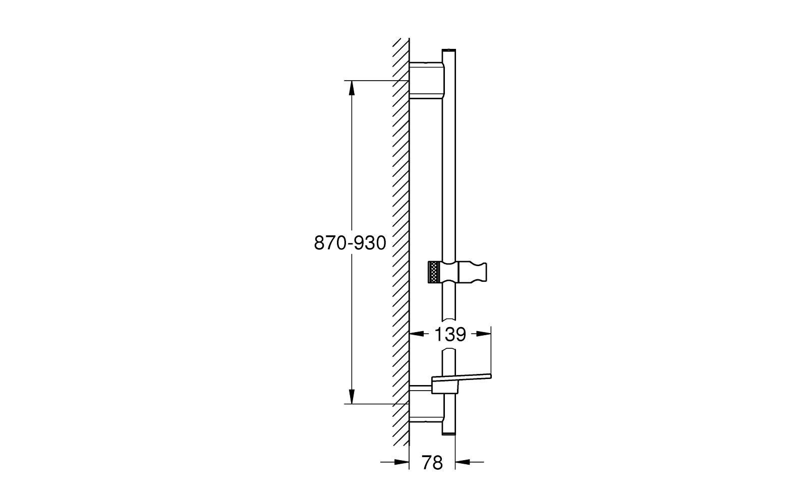 Grohe Duschstange »Rainshower Smartactive 1000 mm«, (1 tlg.)