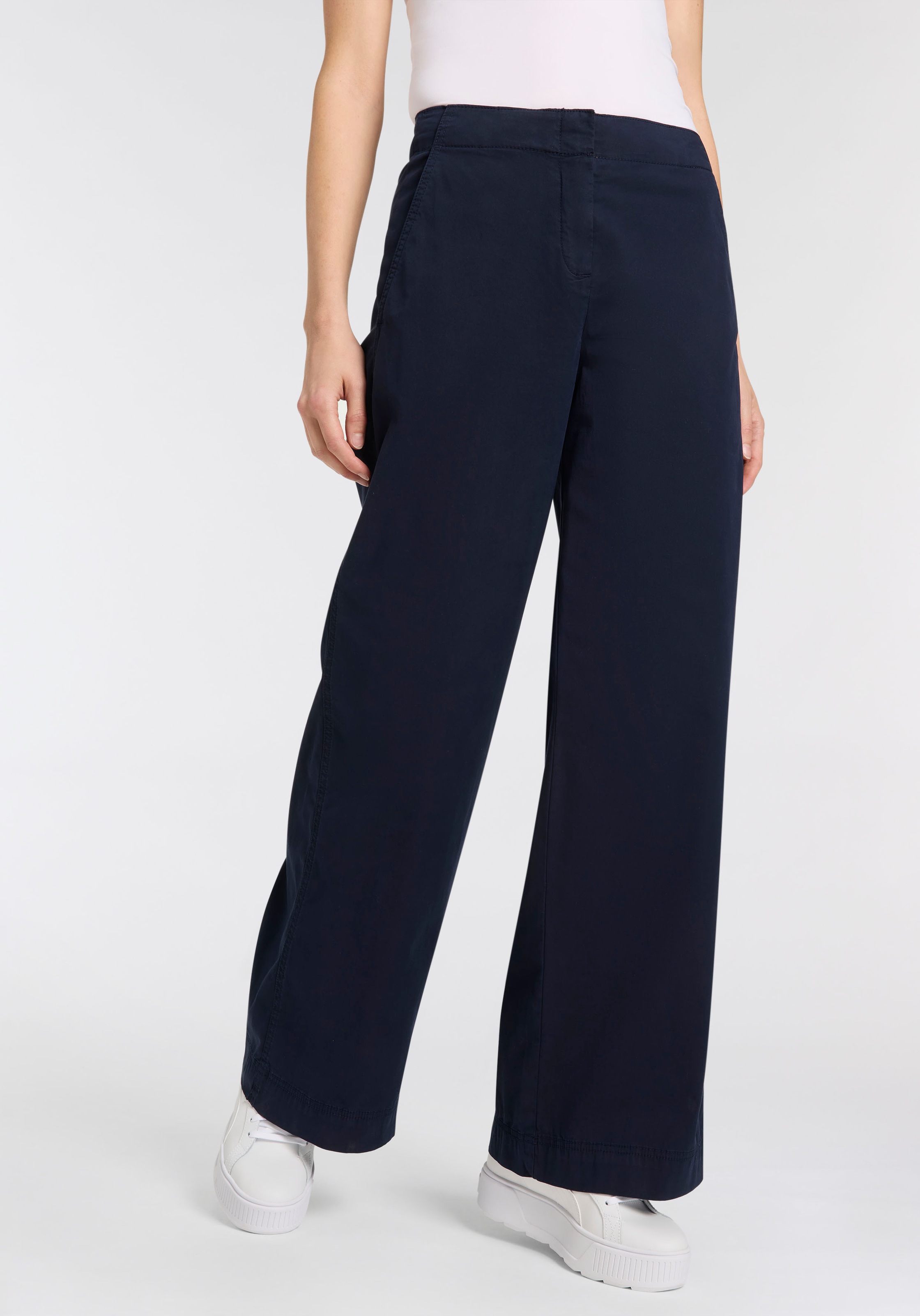 BOSS ORANGE Webhose »Tahilone Premium Damenmode« Straight Leg mit weitem Bein