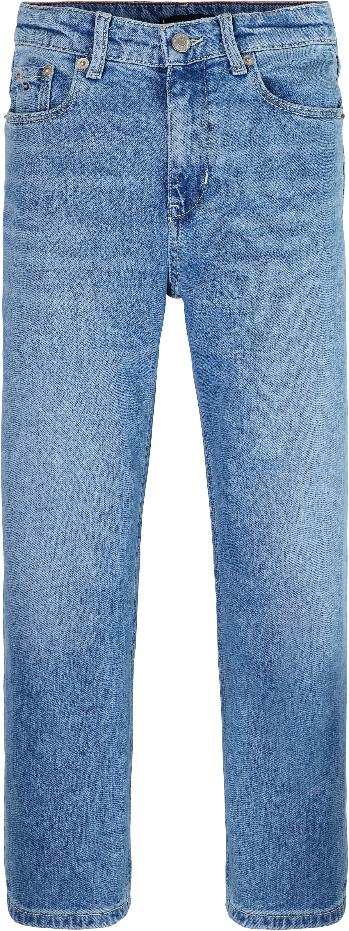 Shop Logostickerei MID Tommy | Hilfiger WIDE Loose-fit-Jeans WASH«, »BAGGY mit Online Jelmoli-Versand