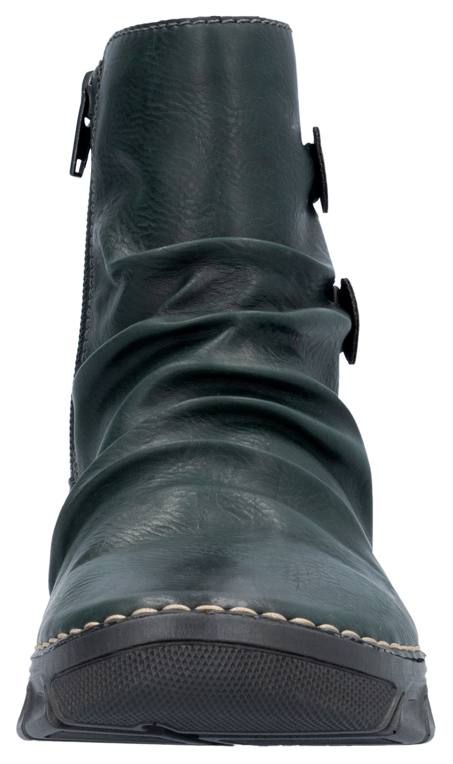Rieker Stiefelette, Winterboots, Keilsohle, Innenreissverschluss und slouchy Schaft
