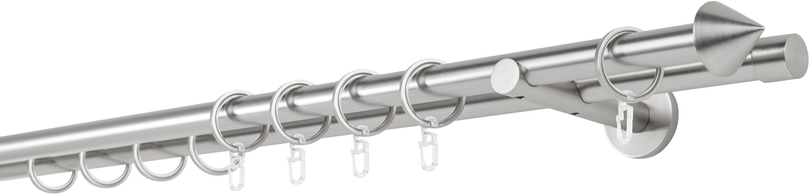 mydeco Gardinenstange »20mm Cone Wandträger 12 cm« 2 läufig-läufig Fixmass