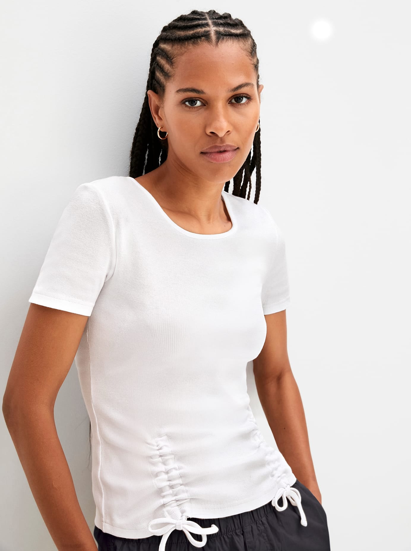 Inspirationen Kurzarmshirt »Rippshirt« 1 tlg.