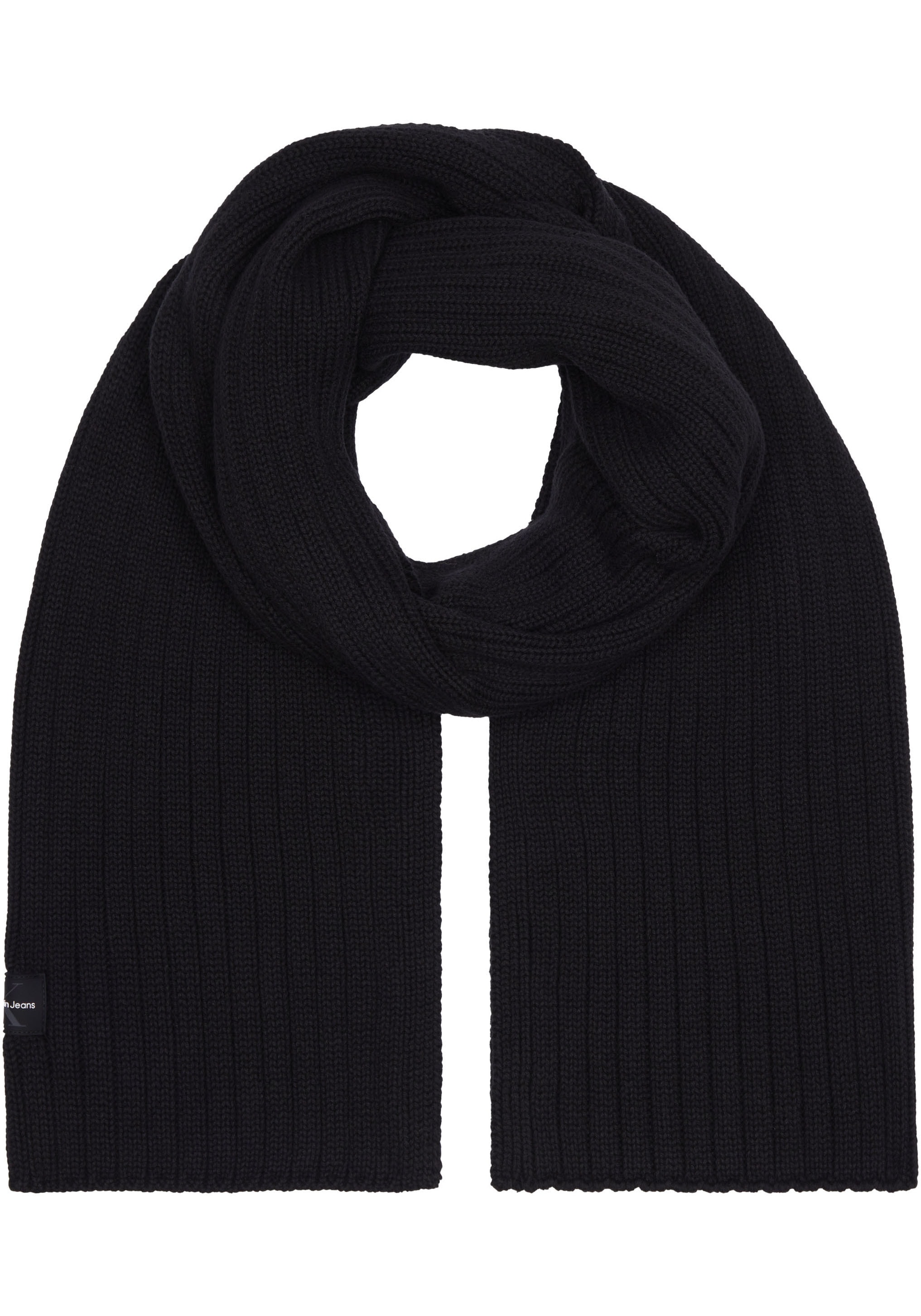 Calvin Klein Jeans Schal »MONO LOGO PATCH SCARF RUB«, mit Logopatch