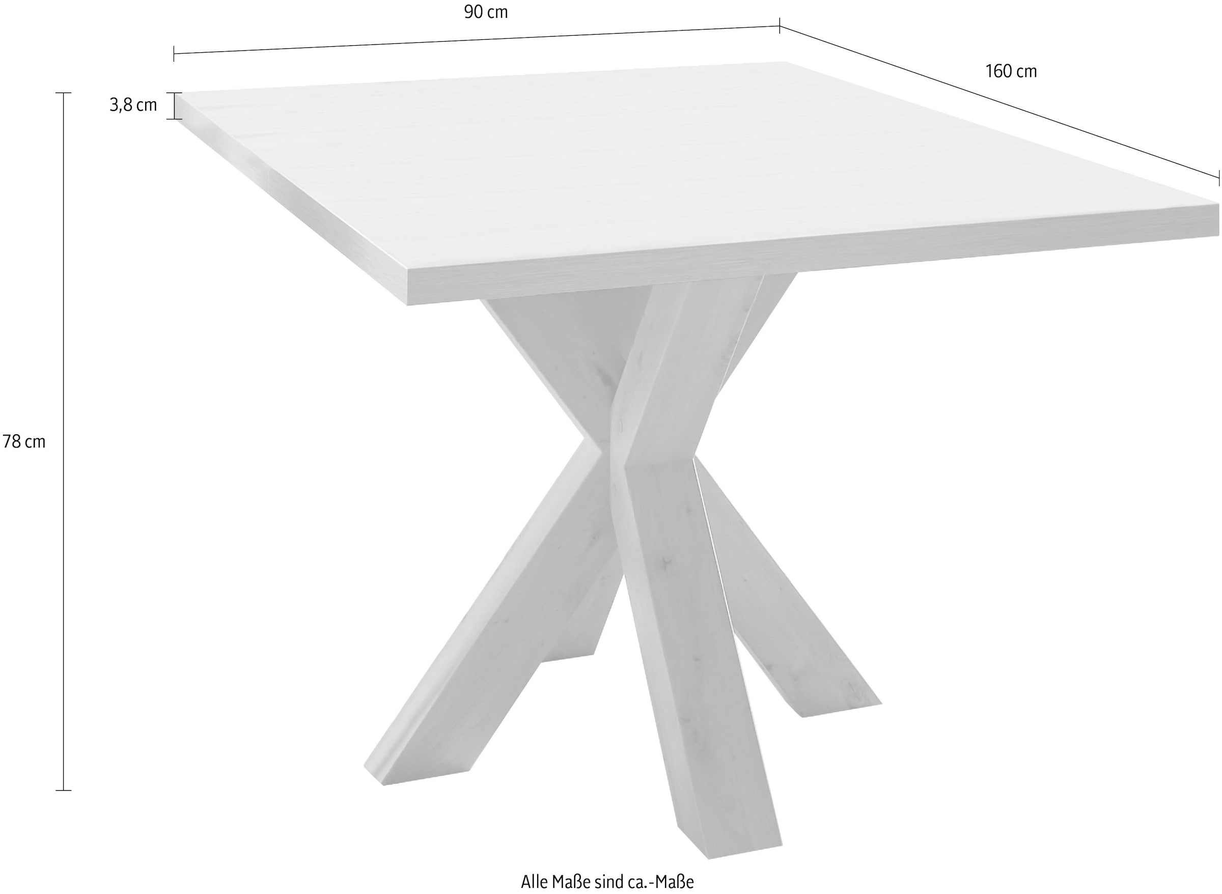 Mäusbacher Esstisch, 160 cm, ausziehbar auf 210 cm