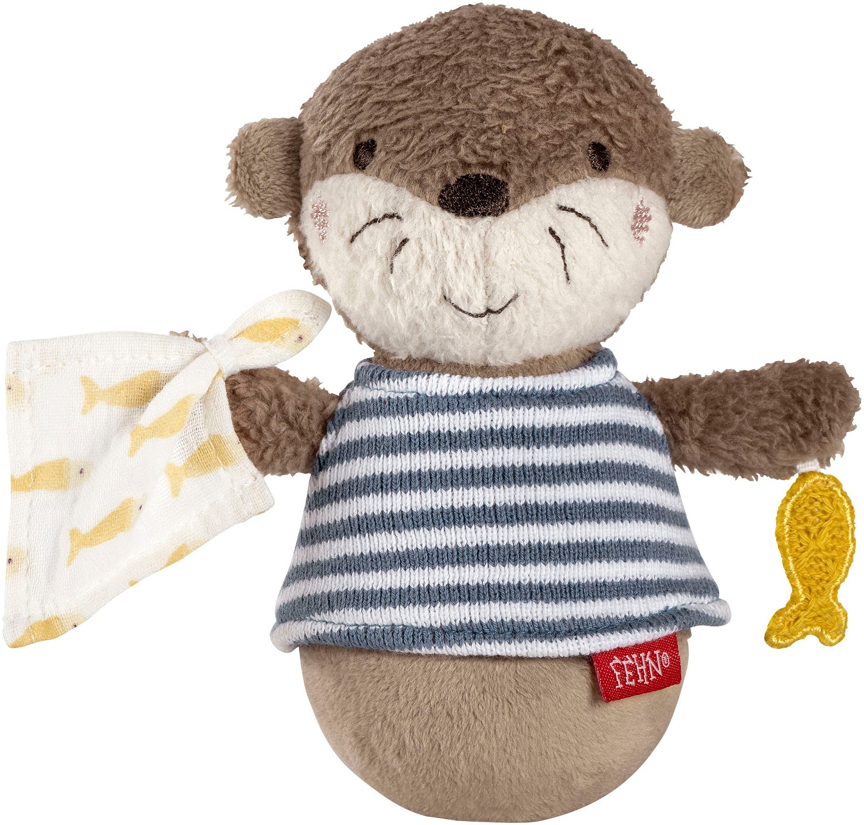 Fehn Greifspielzeug "Otter Theo, Mini-Stehauf Otter"