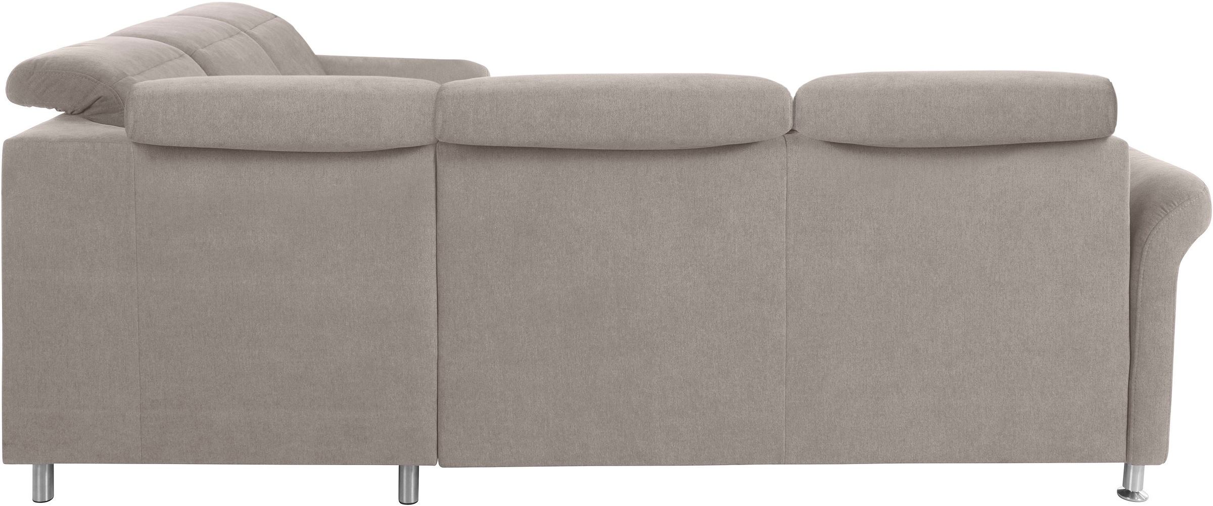 sit&more Ecksofa »Darwin L-Form«, inklusive Federkern, wahlweise mit Kopfteilverstellung, Bettfunktion