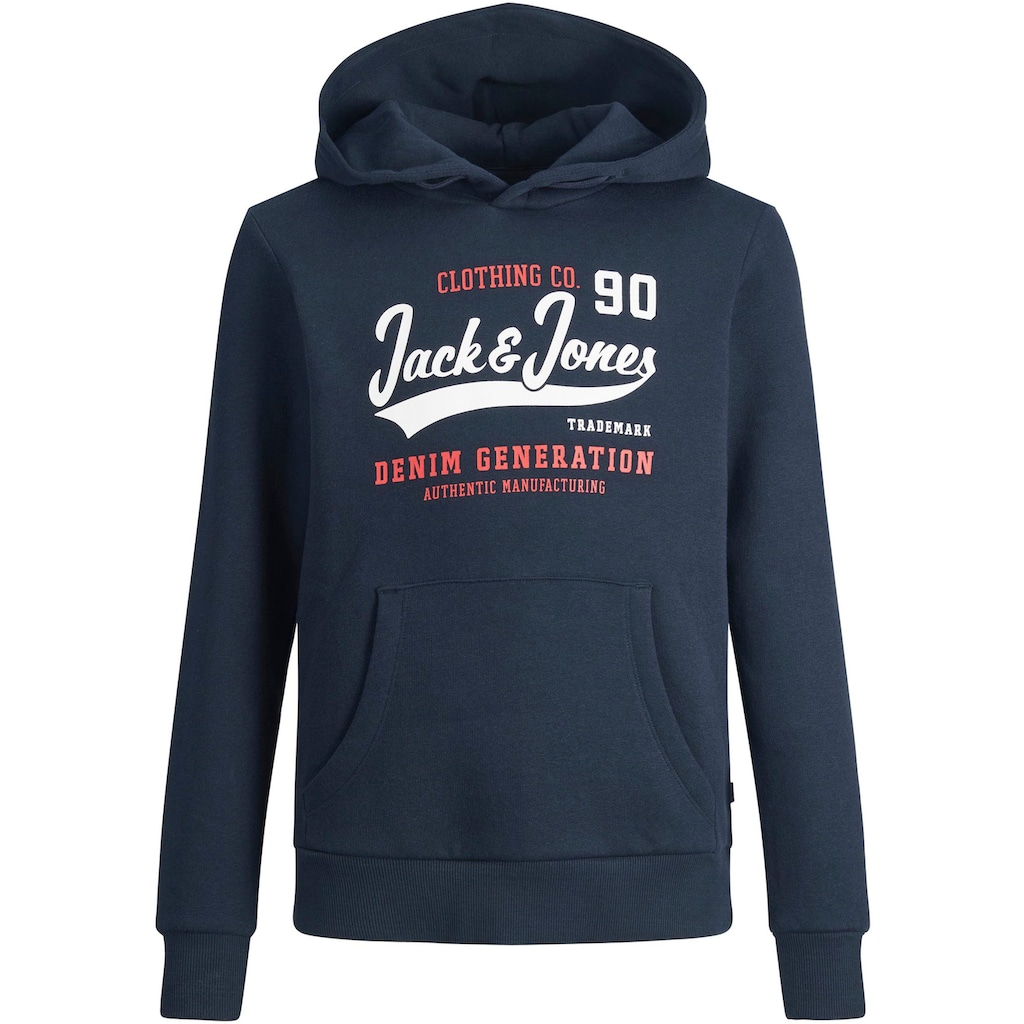 Jack & Jones Junior Kapuzensweatshirt »JJELOGO SWEAT HOOD 2 COL 22/23 NOOS JNR«