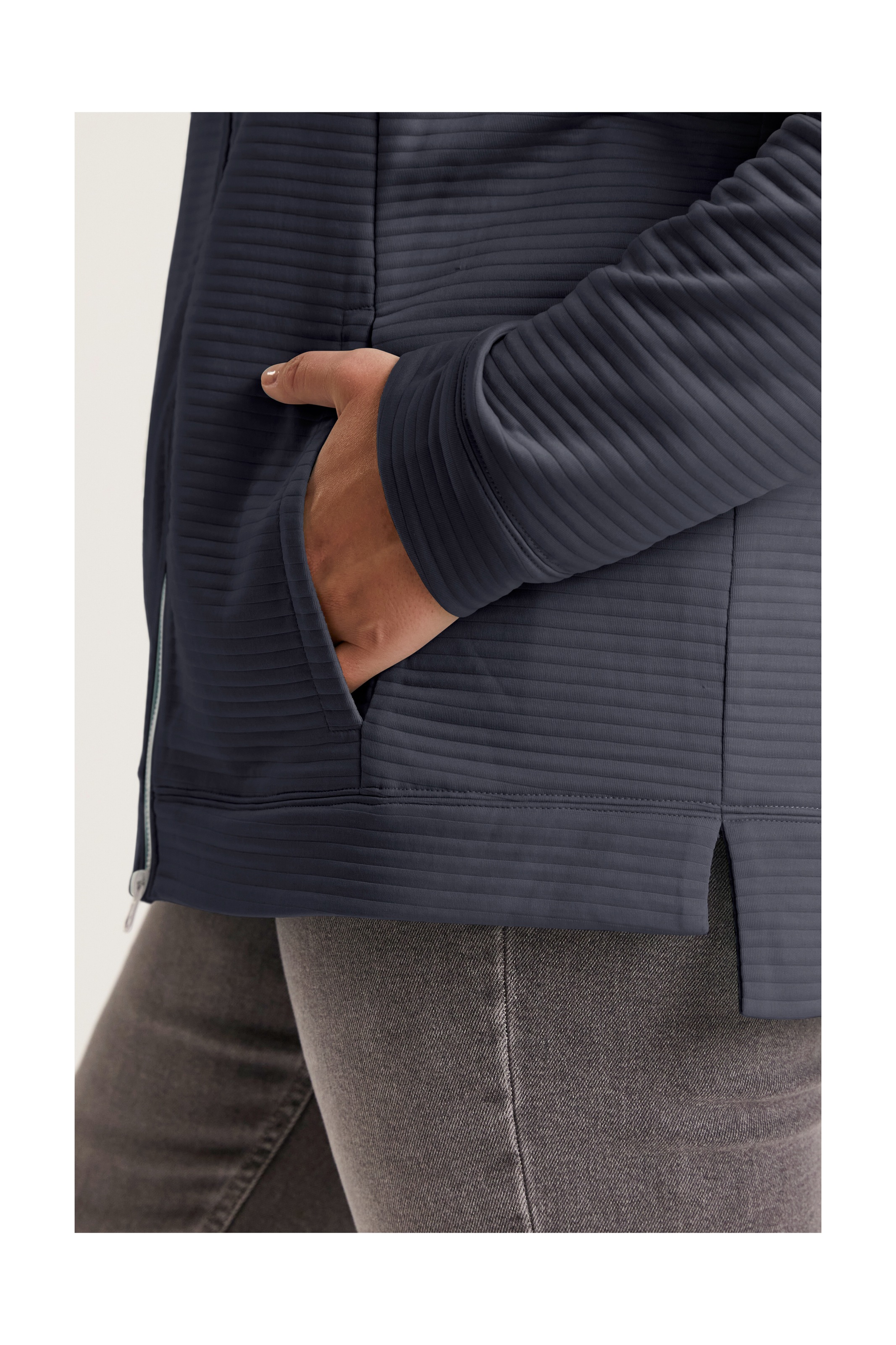 STOY Strickjacke »STS 13 WMN FLX JCKT«, Leichte Powerstretchjacke mit 4-Wege-Stretch und Kinnschutz