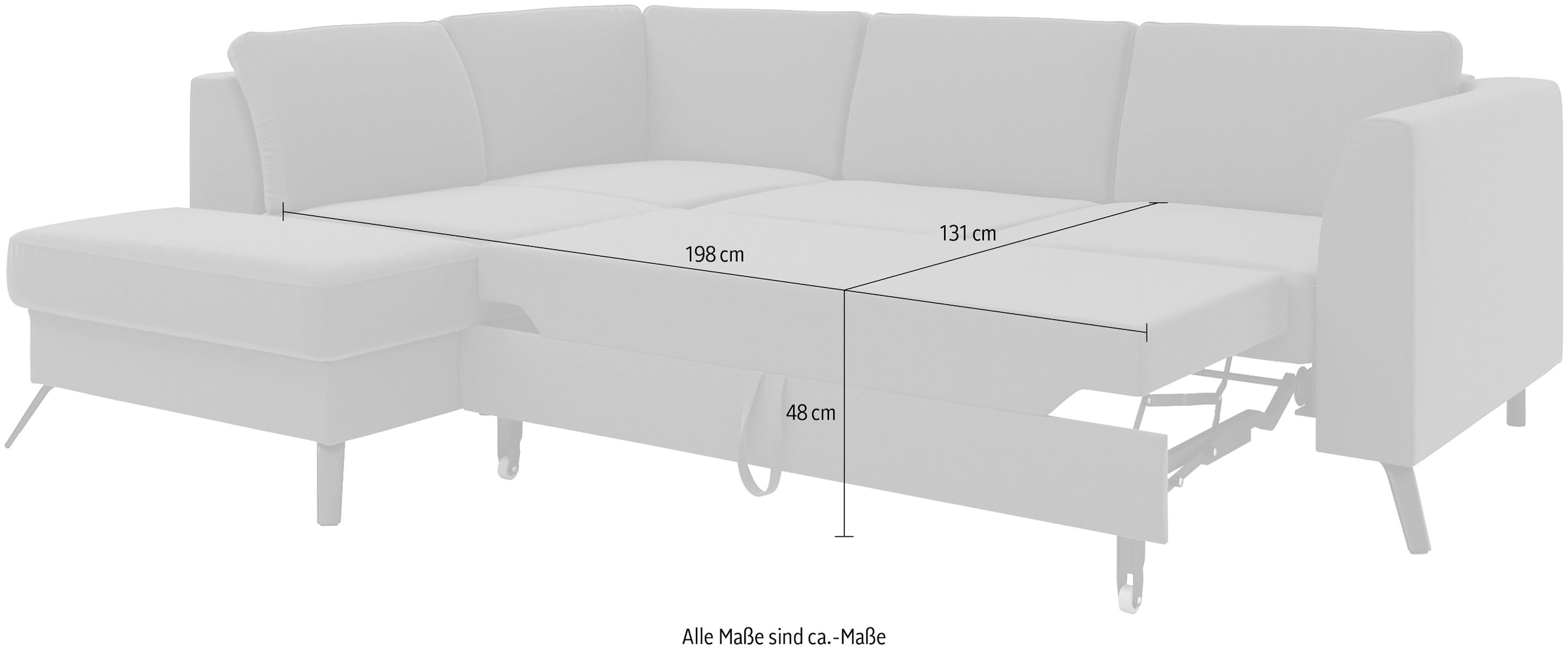 sit&more Ecksofa »Olsen«, inklusive Sitztiefenverstellung, wahlweise mit  Bettfunktion, 15cm hoch online bestellen | Jelmoli-Versand