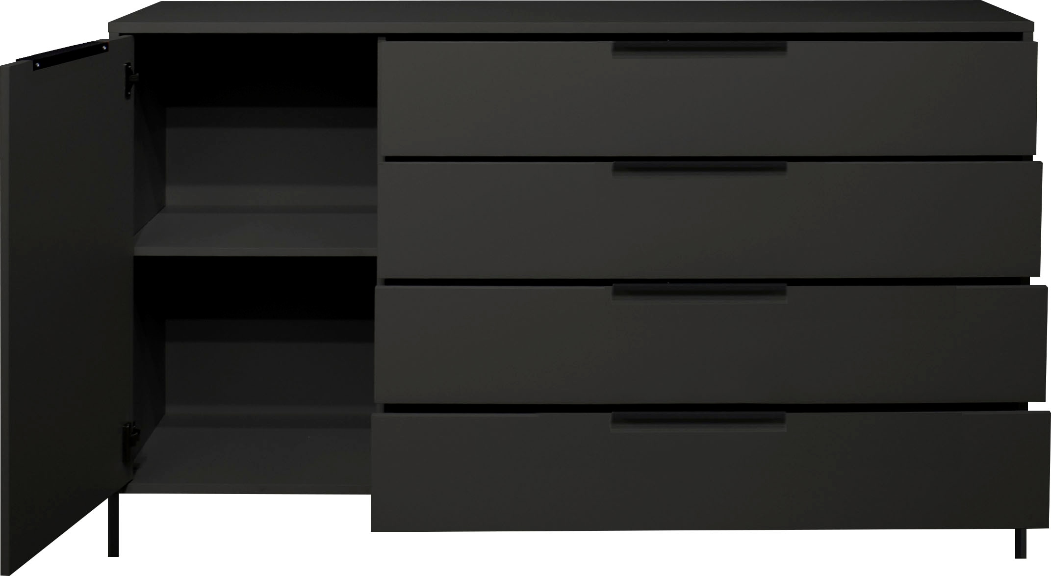 Mäusbacher Highboard »Bonnie TOPSELLER!«, Board mit Quadratgestell